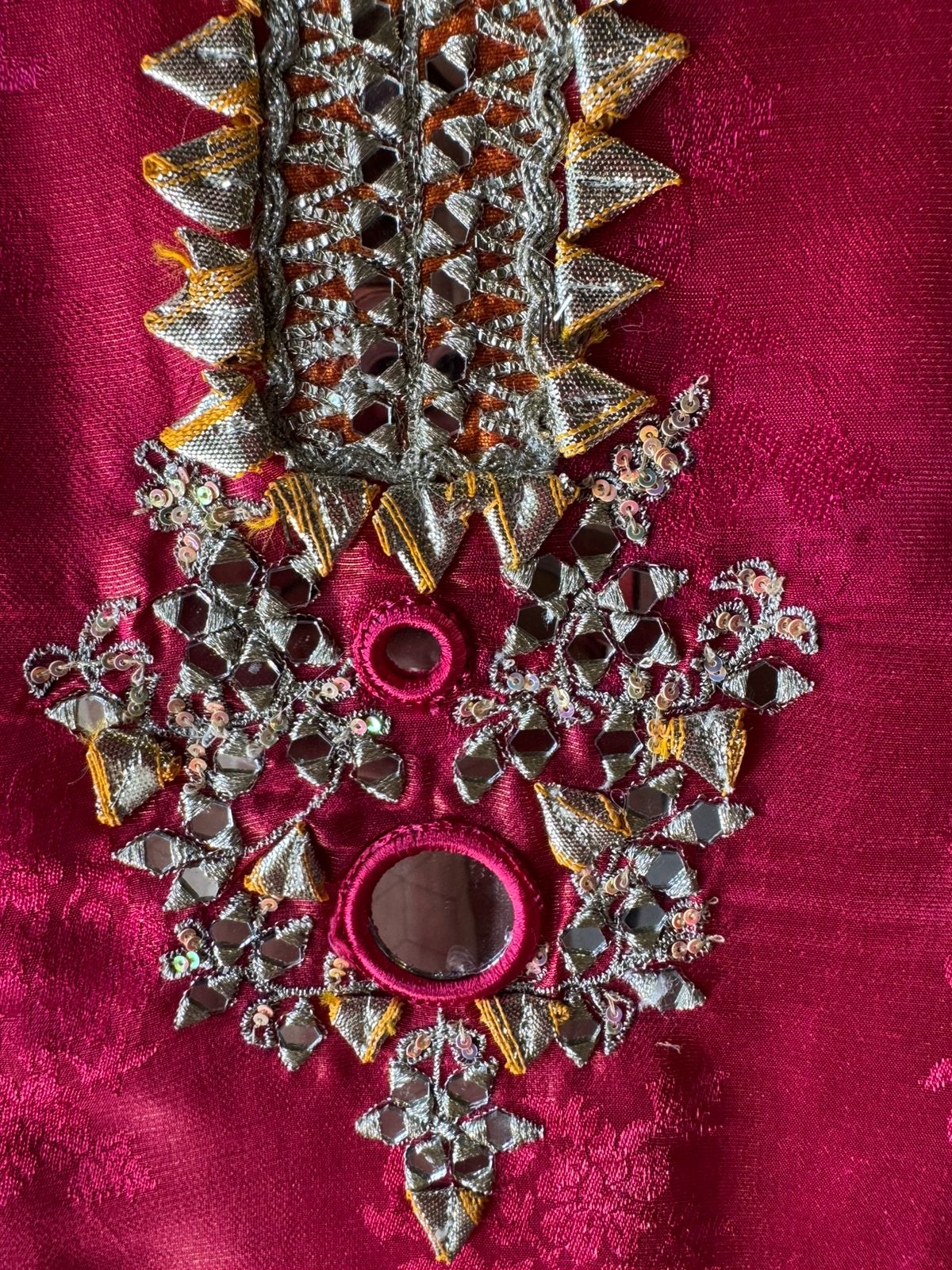 Shimmer self tissue Unstitched Suit