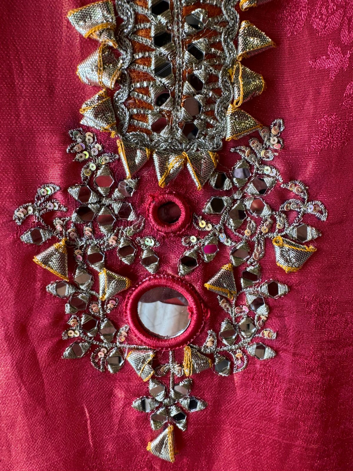 Shimmer self tissue Unstitched Suit