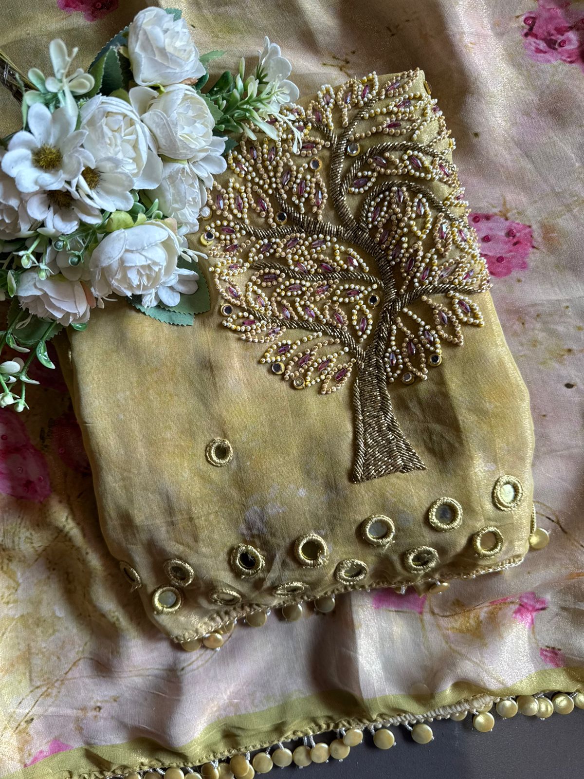 Soft Self digital printed Unstitched Suit