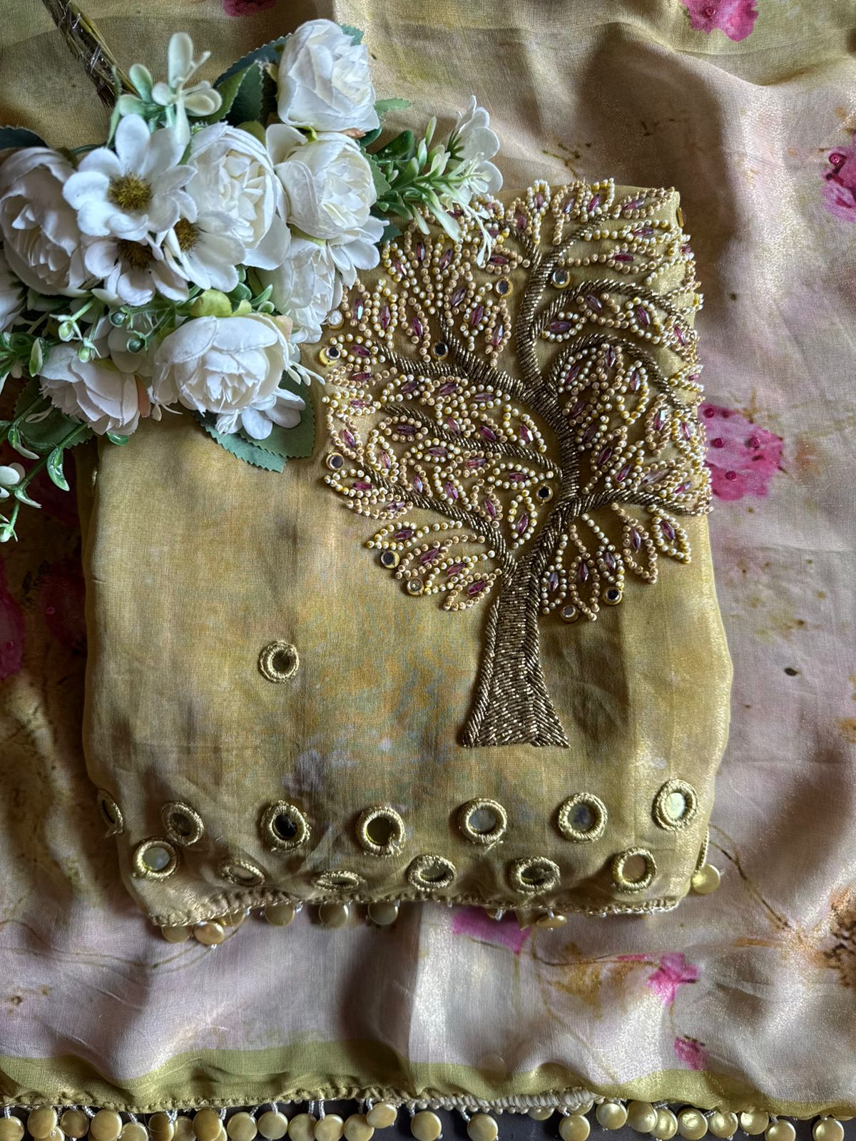 Soft Self digital printed Unstitched Suit