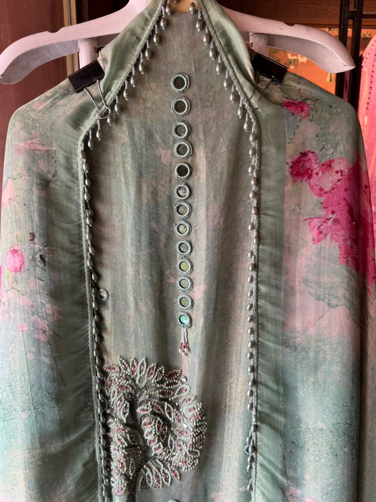 Soft Self digital printed Unstitched Suit