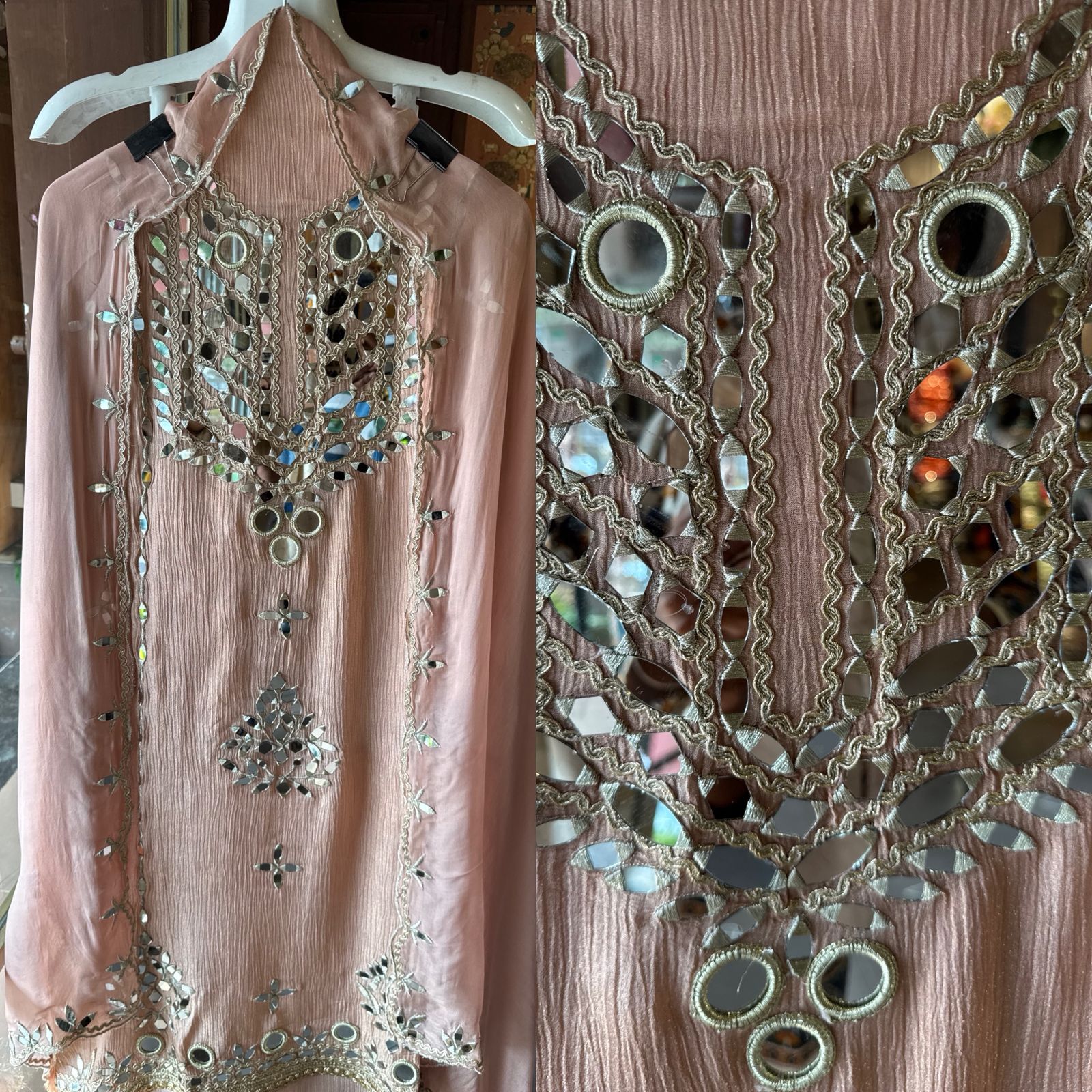 Crushed tissue shirt