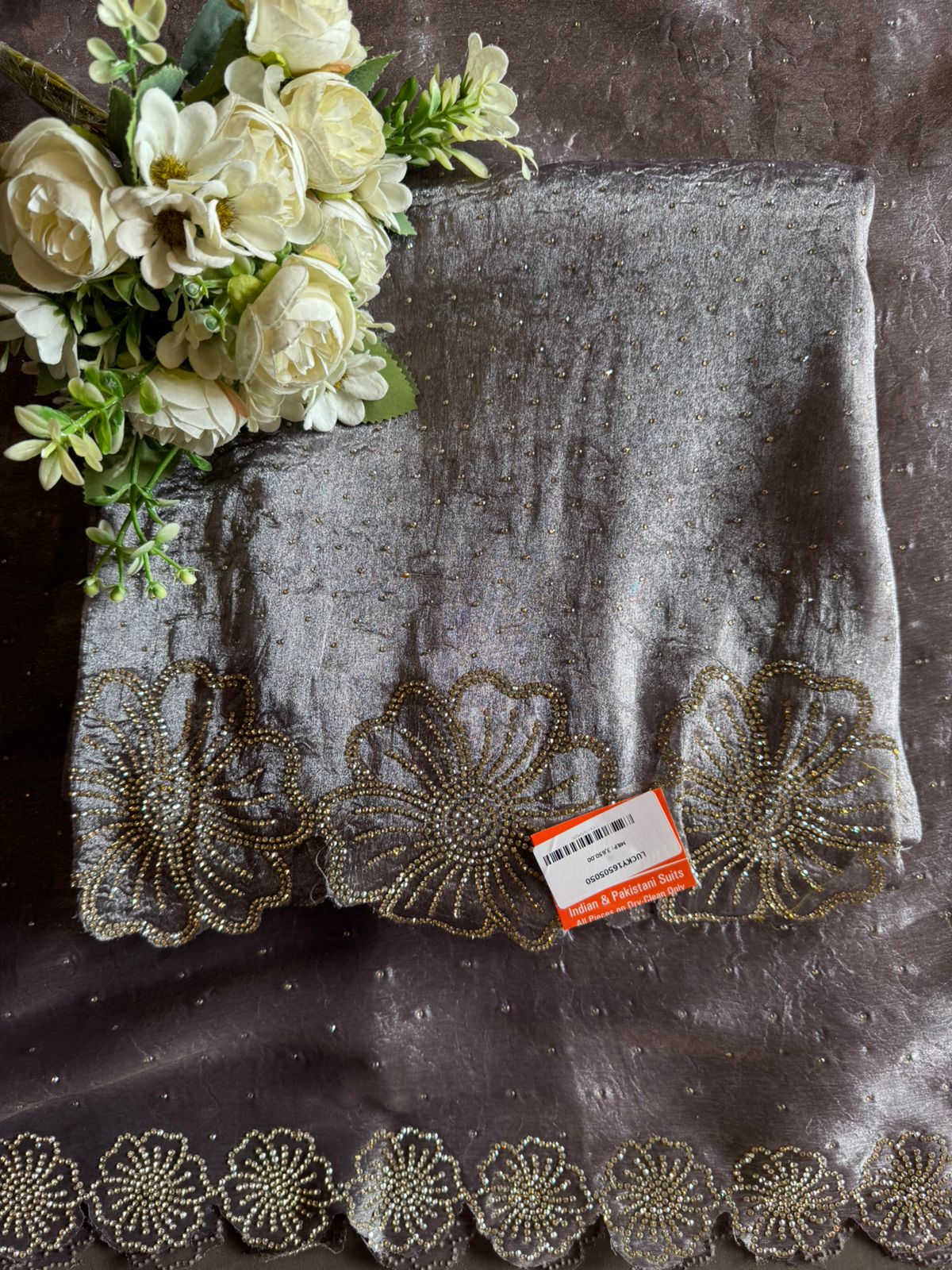 Sheer organza with a shimmery texture