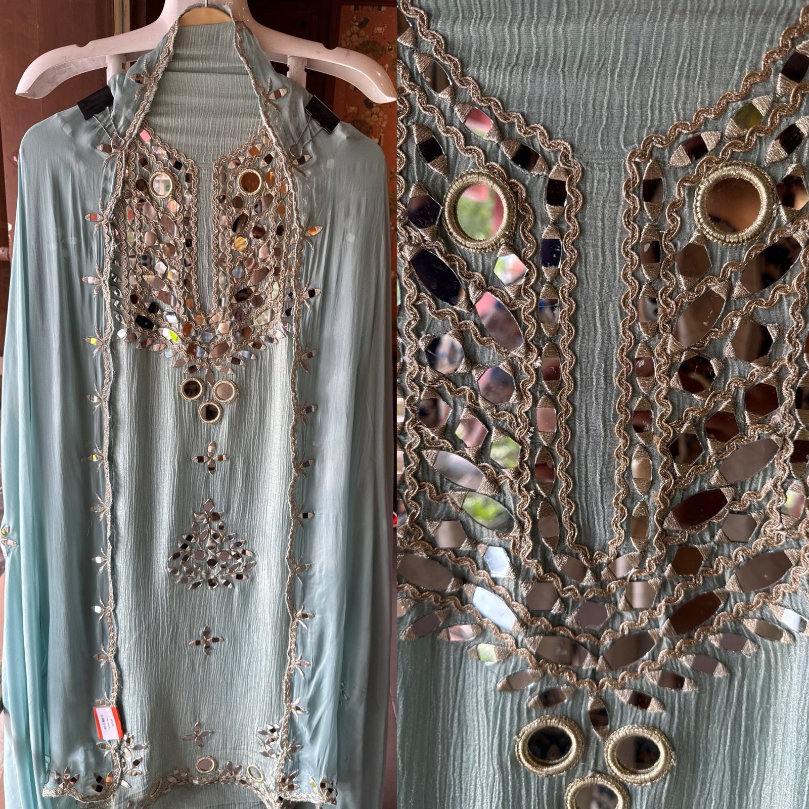 Crushed tissue shirt