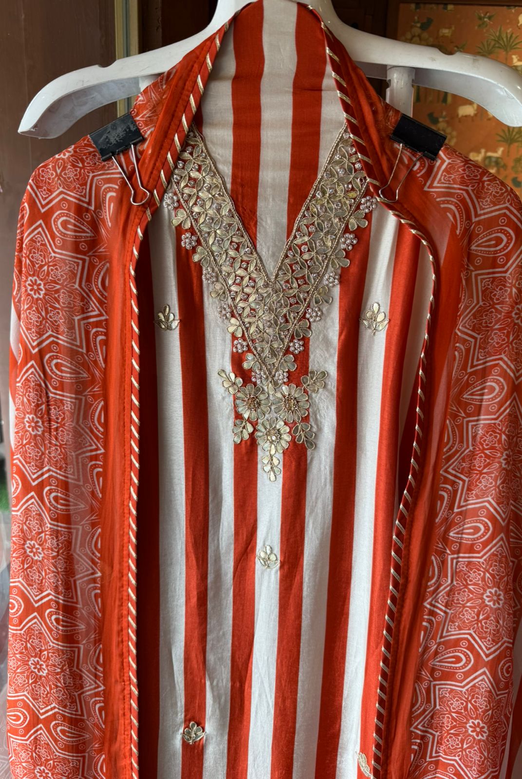 Three-piece ethnic suit