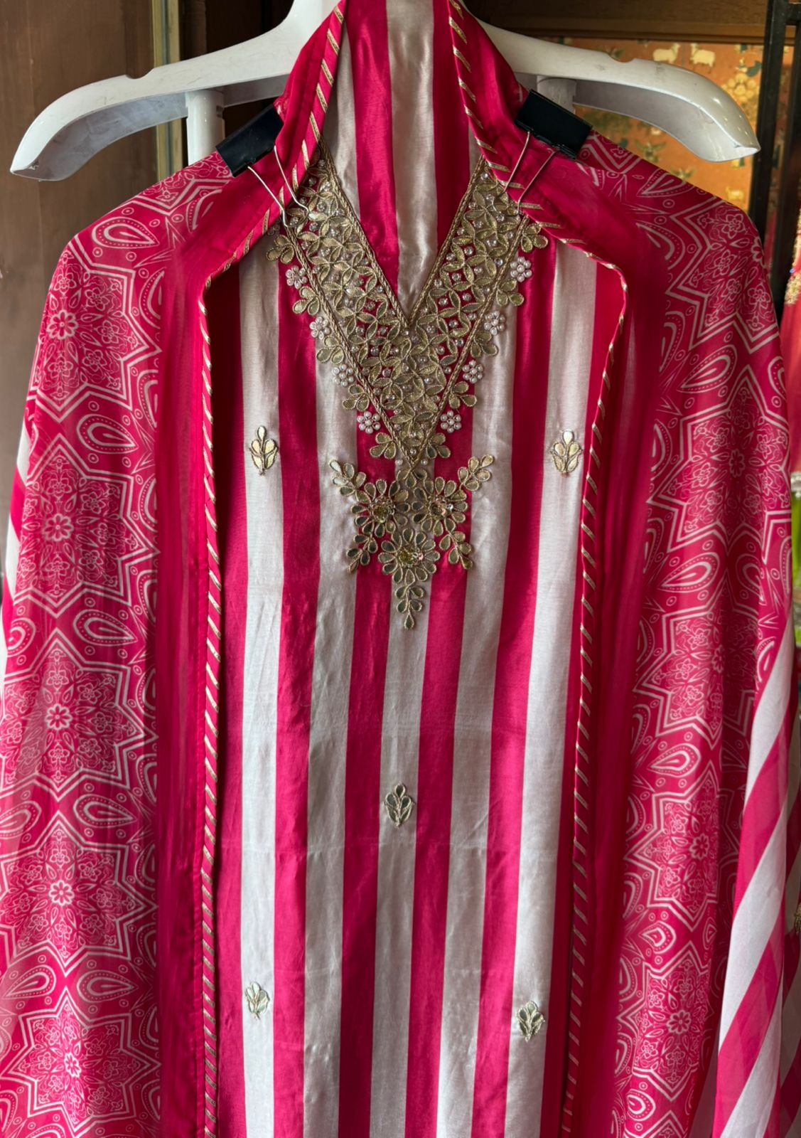 Three-piece ethnic suit