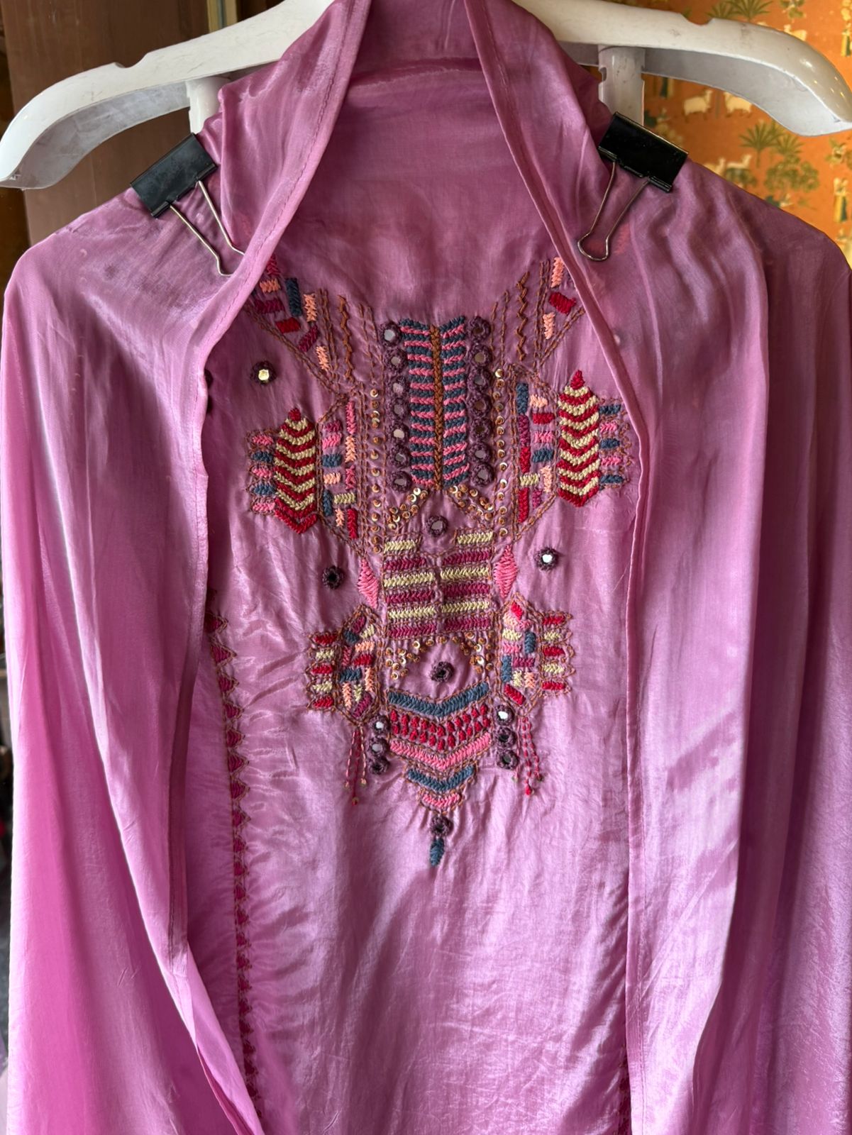 Pure muslin Unstitched suit