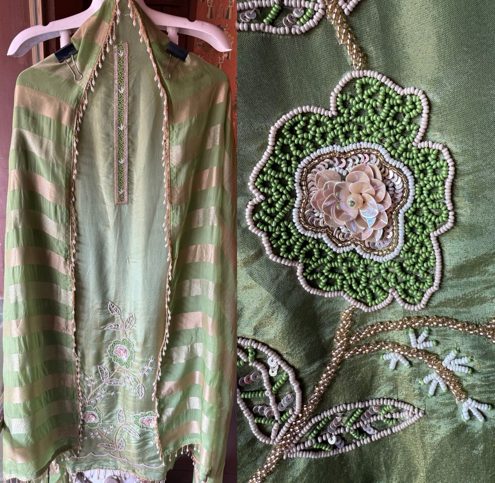 Tissue fabric Unstitched shirt