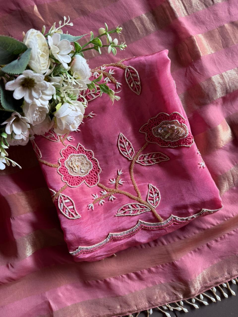 Tissue fabric Unstitched shirt