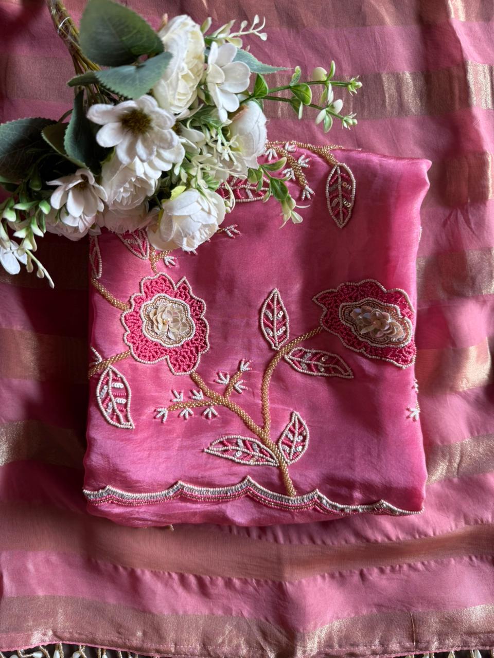 Tissue fabric Unstitched shirt