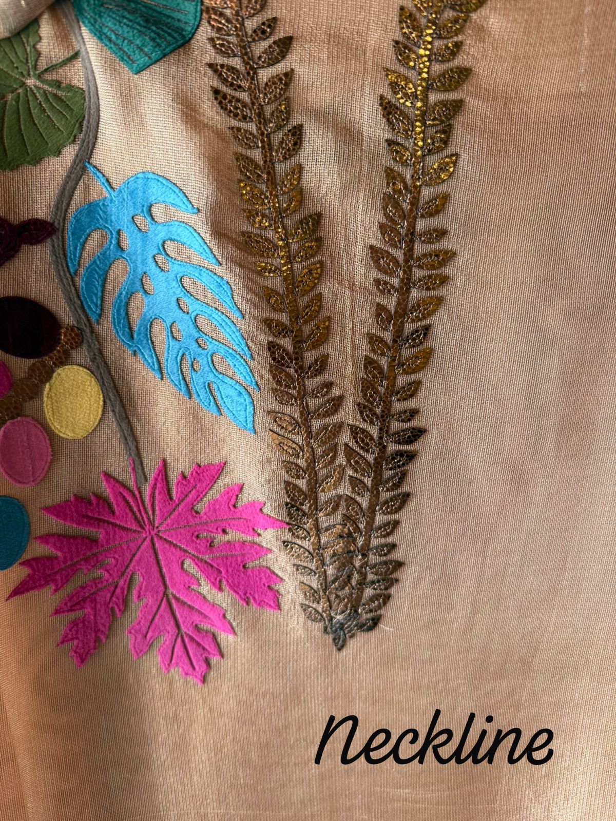 Tissue soft beige/nude shade designer suit