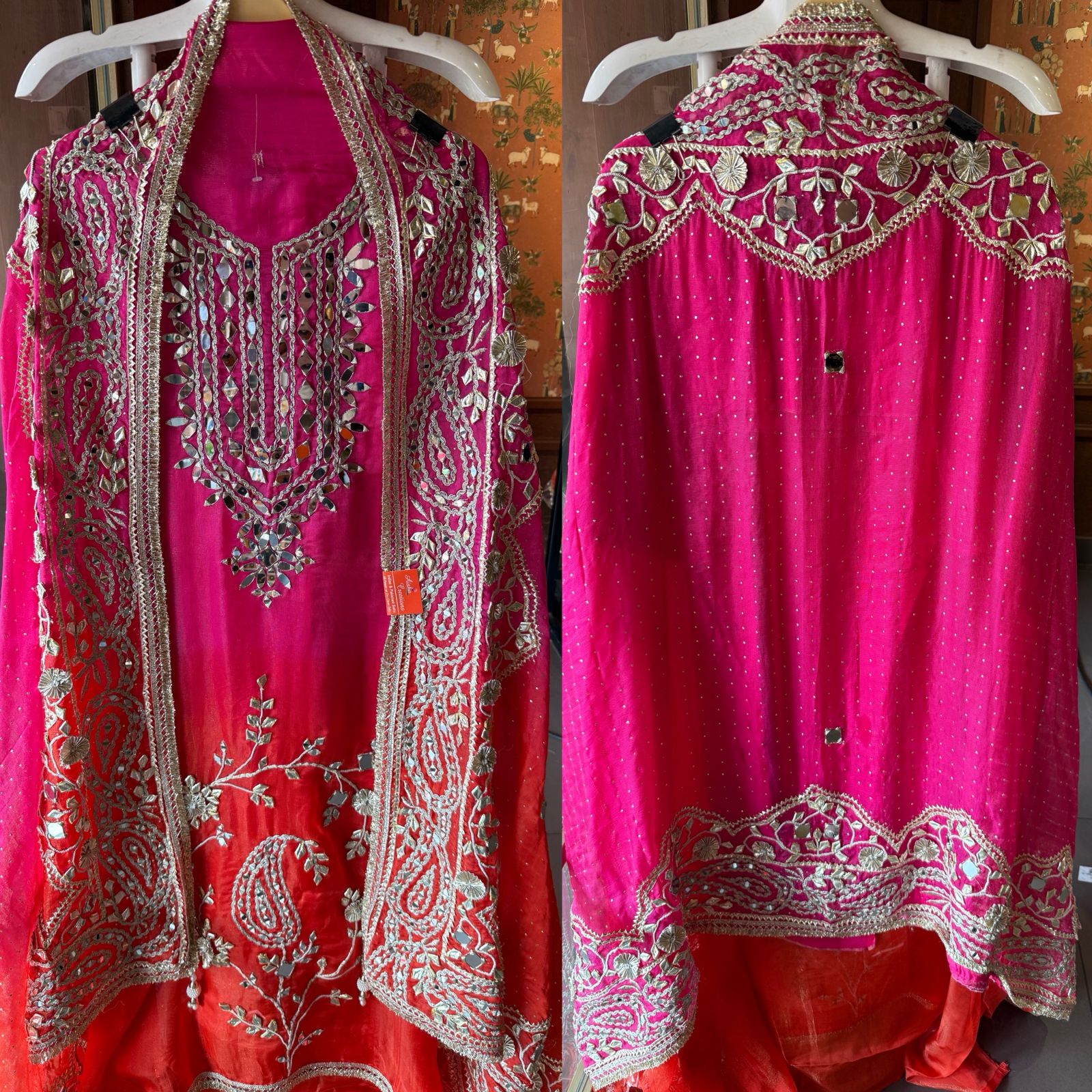 Beautiful ombré shaded unstitched Suits