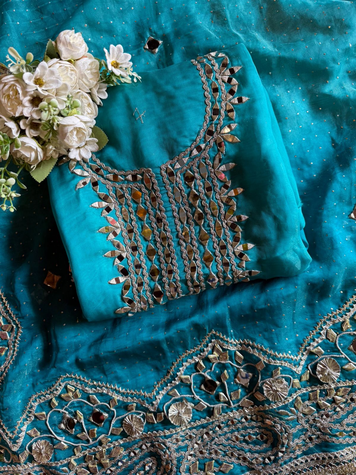 Beautiful ombré shaded unstitched Suits