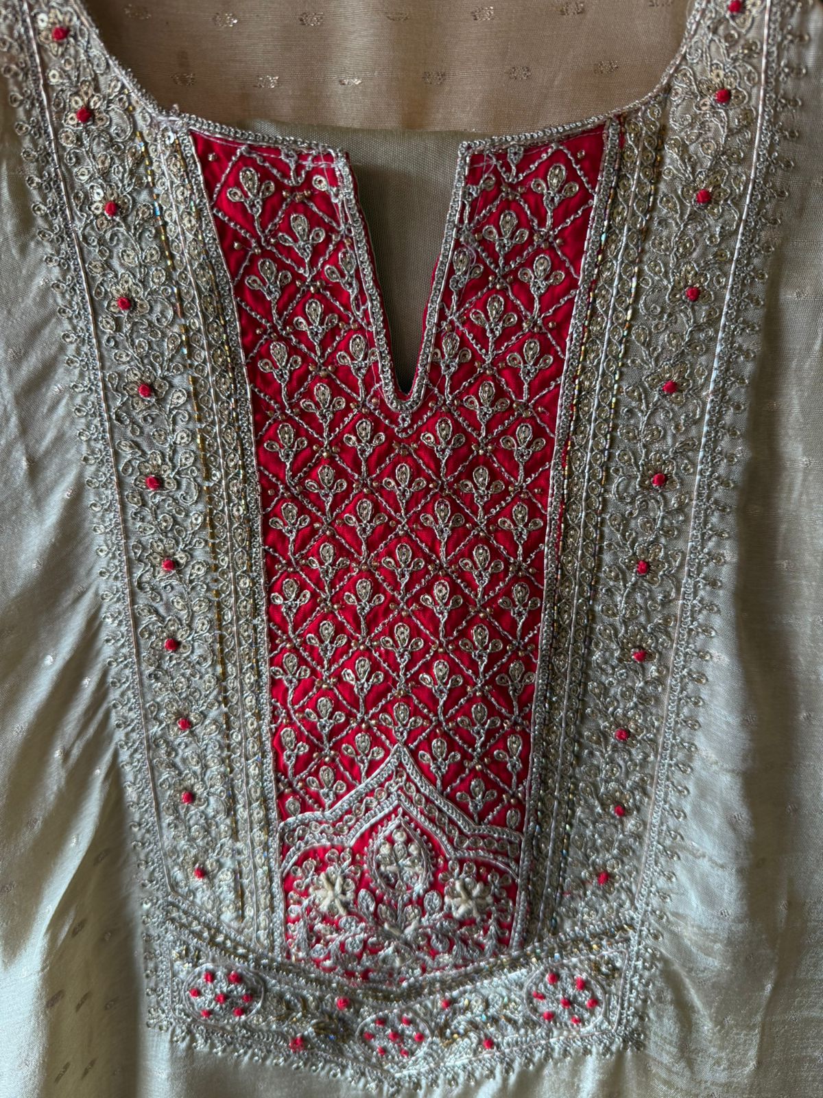 Beautiful cream-beige suit