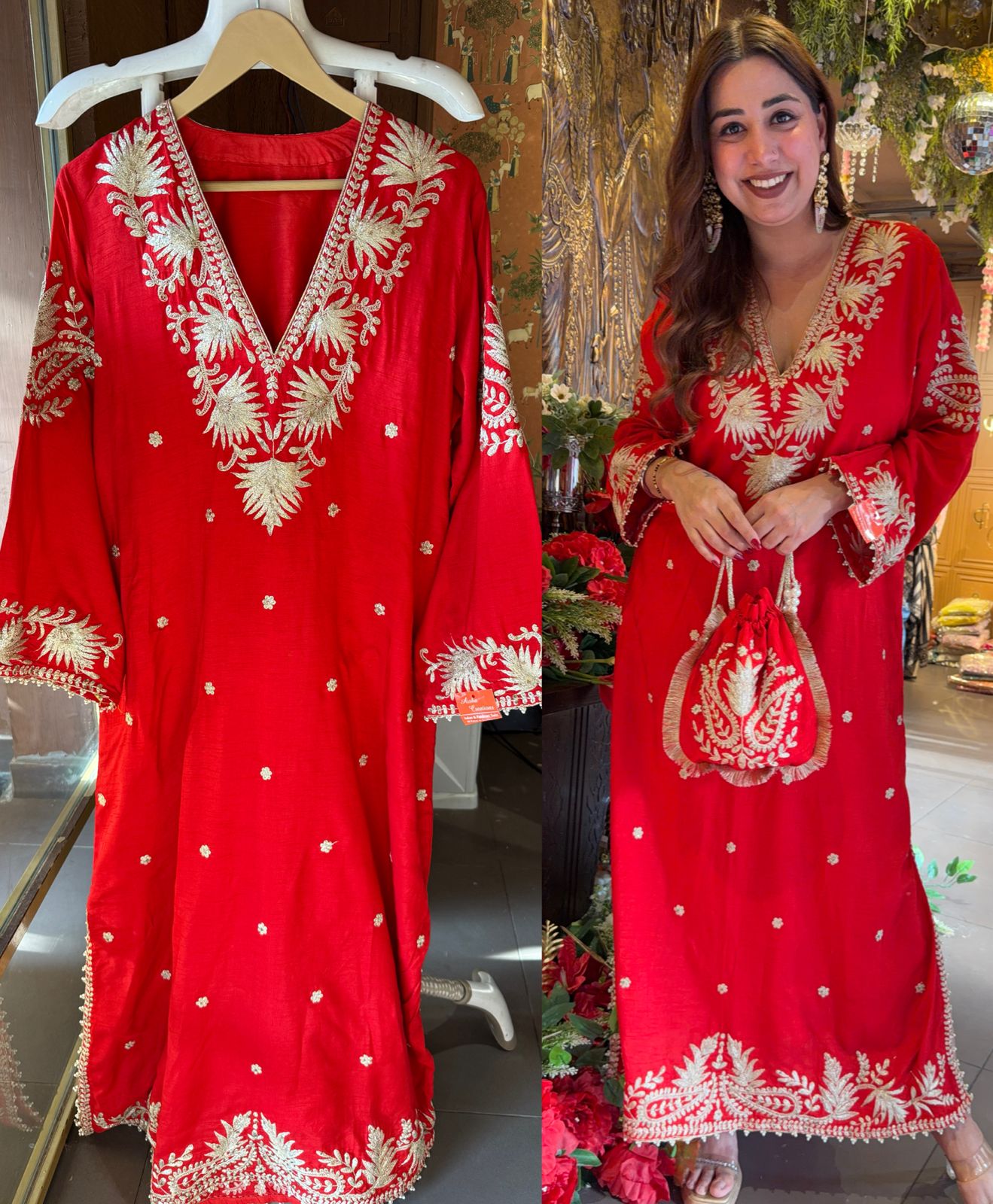 Straight Cut Raw Silk tunic