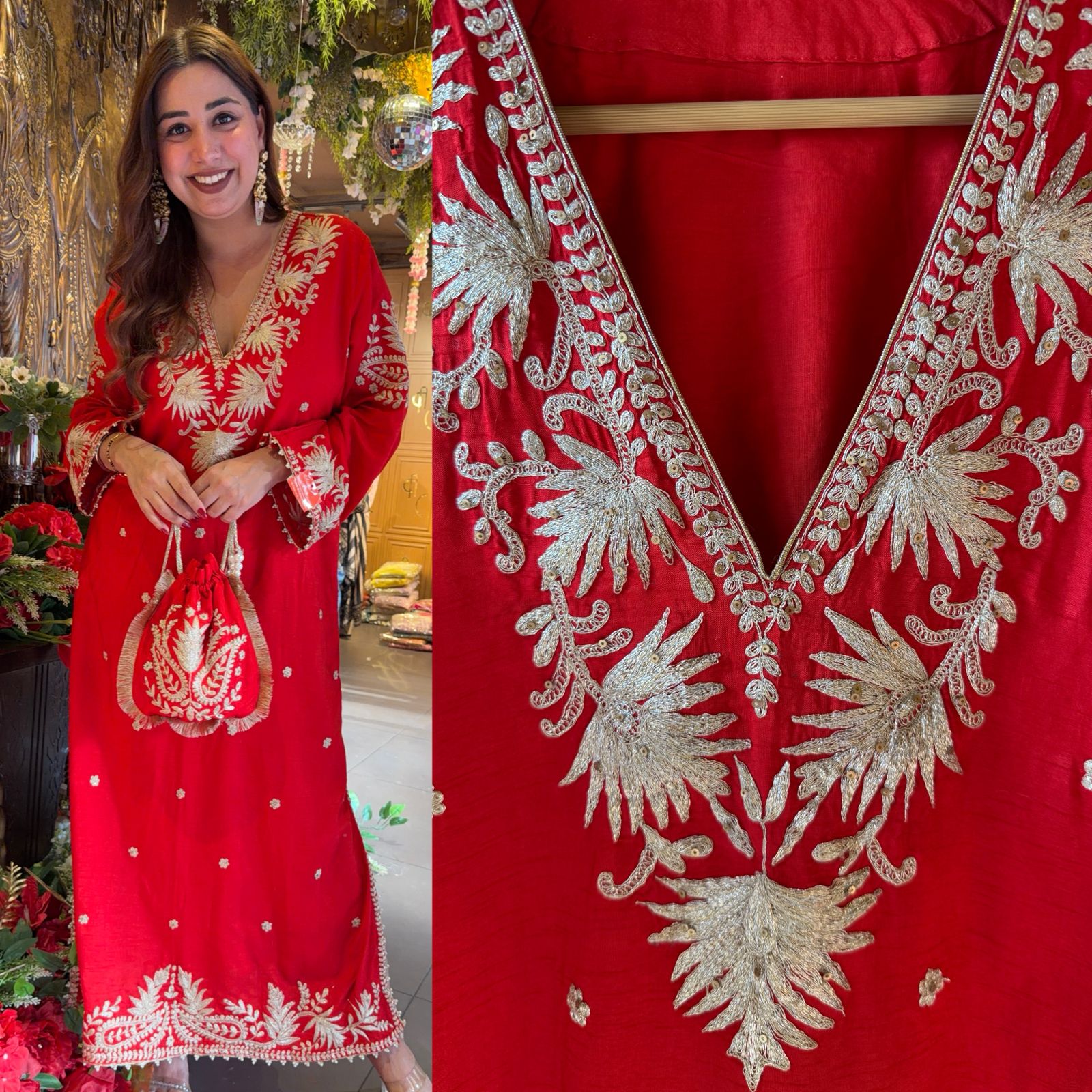 Straight Cut Raw Silk tunic