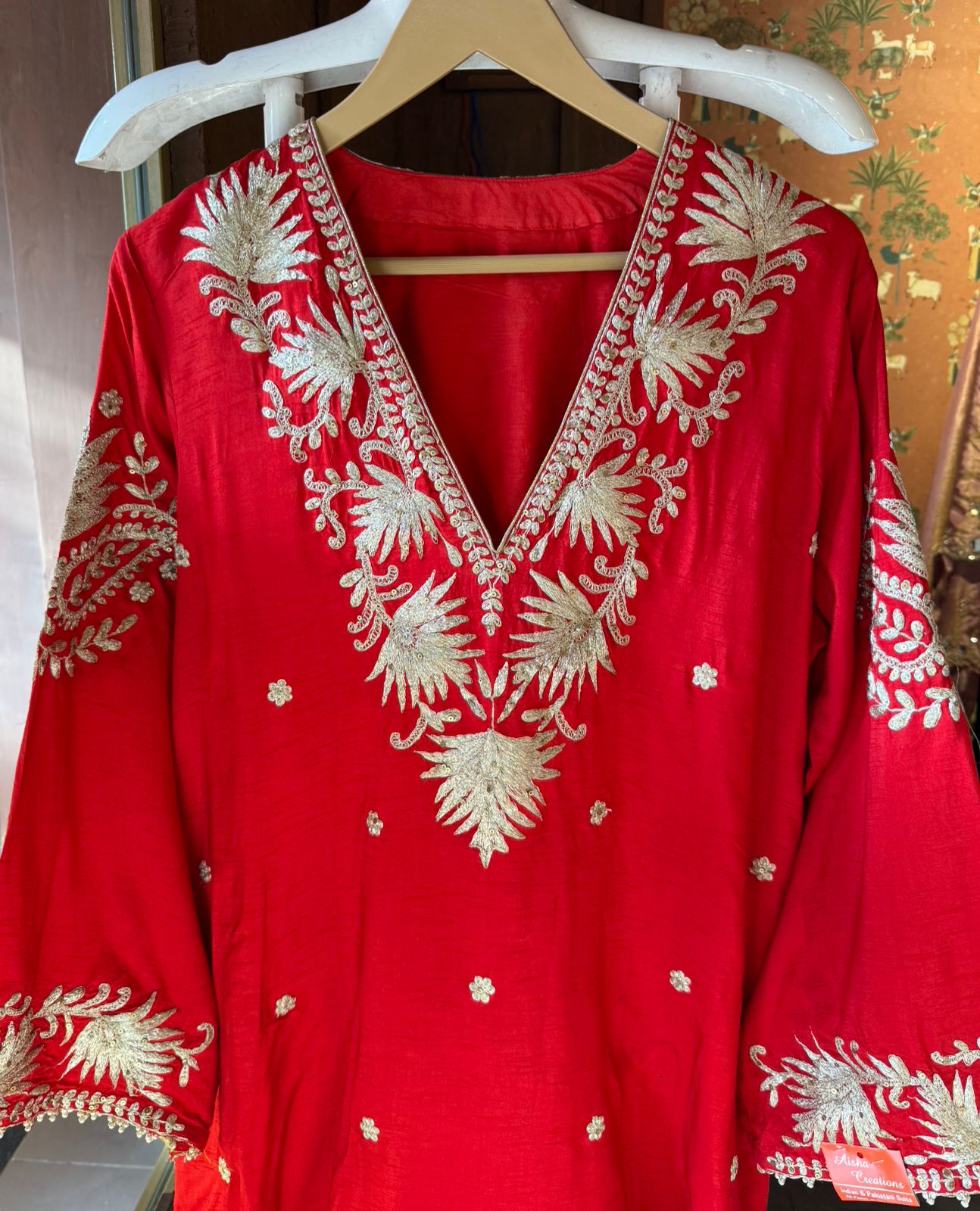 Straight Cut Raw Silk tunic