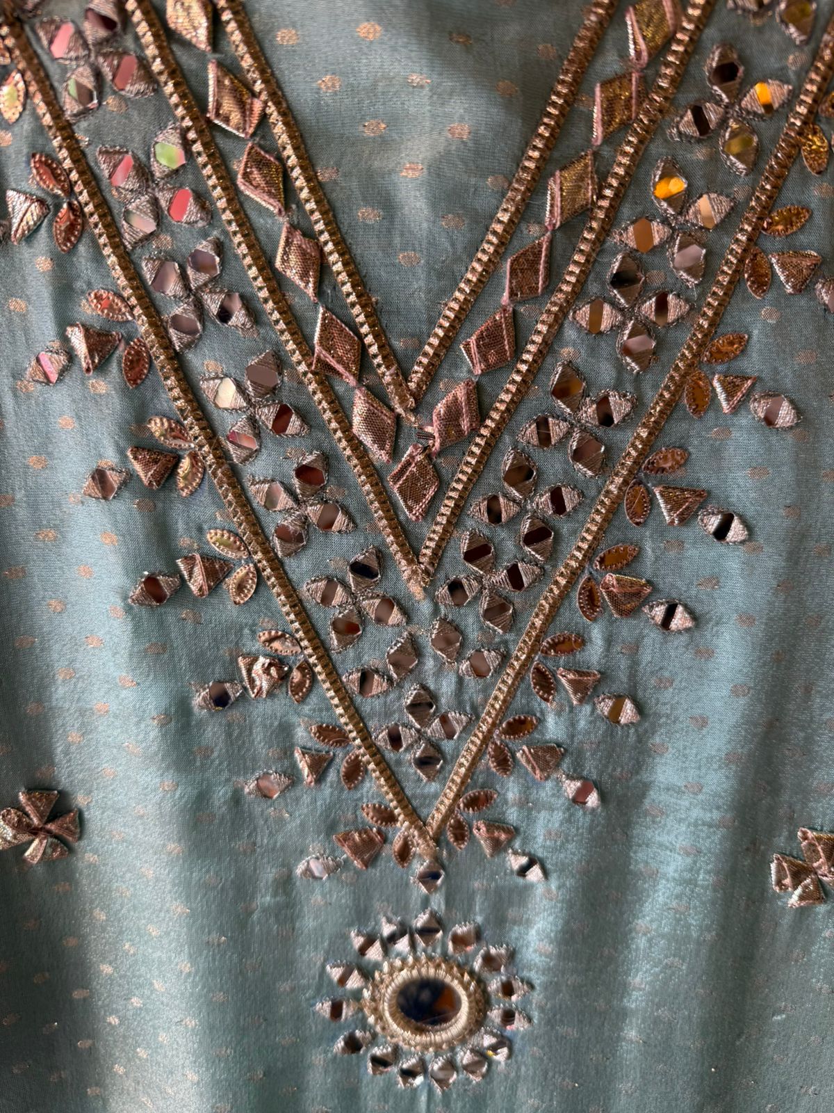 Self woven tissue unstitched Shirt