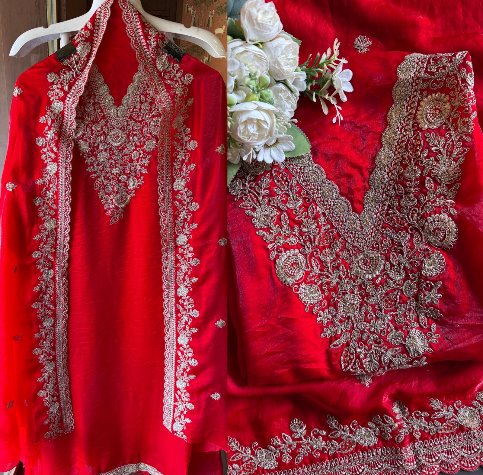 Glass Silk Unstitched Suit