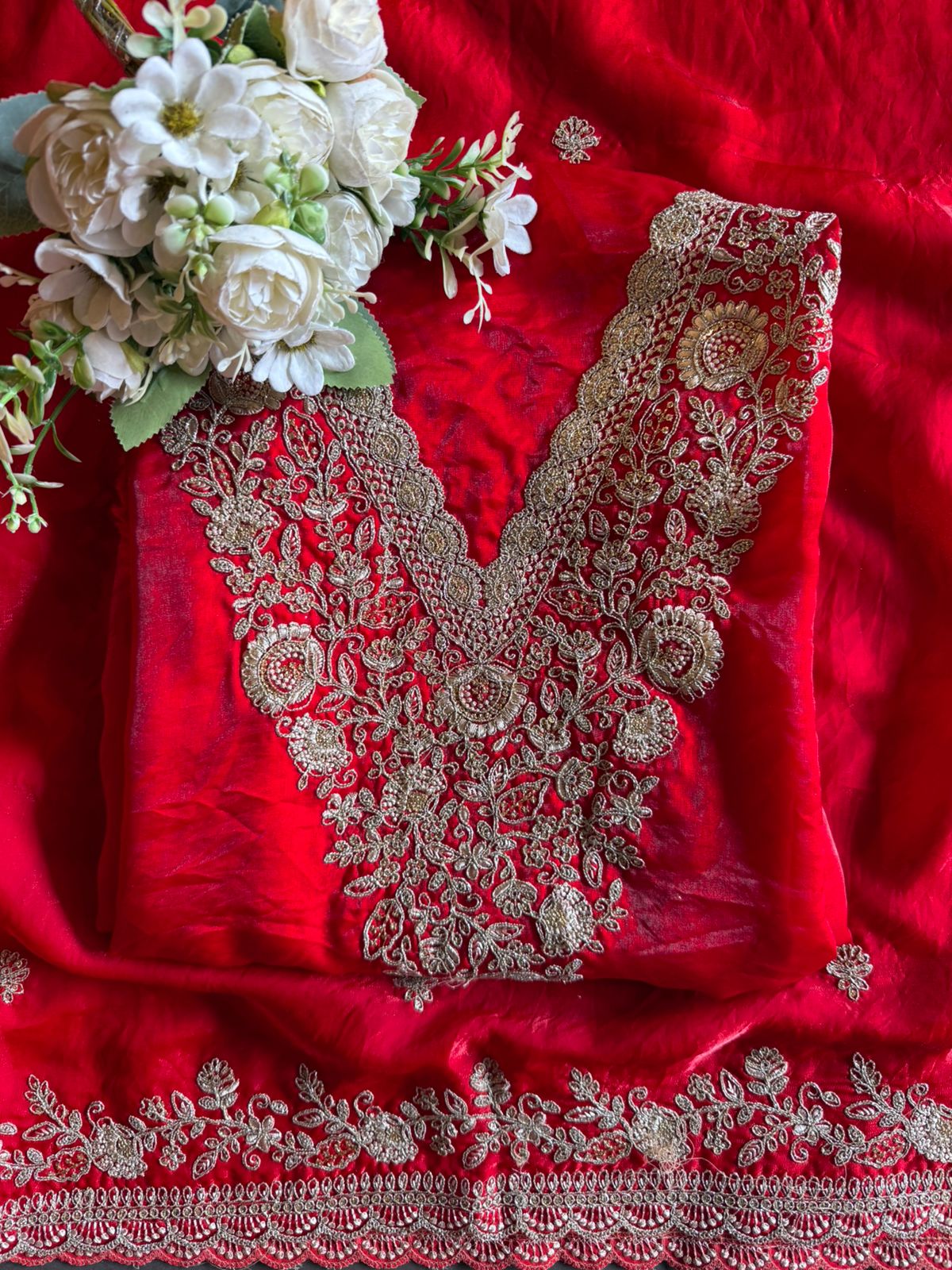 Glass Silk Unstitched Suit