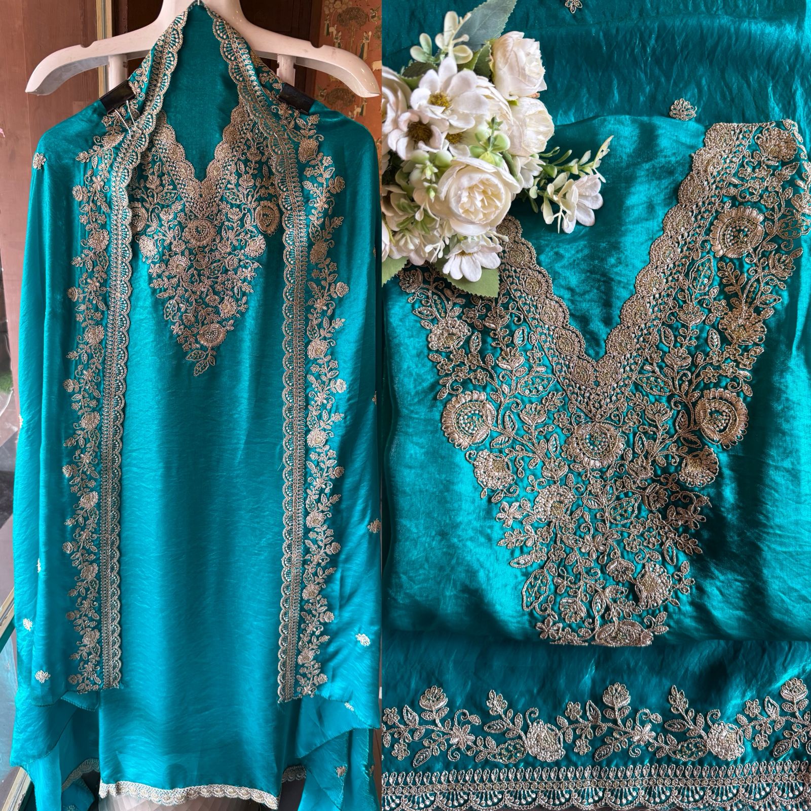 Glass Silk Unstitched Suit