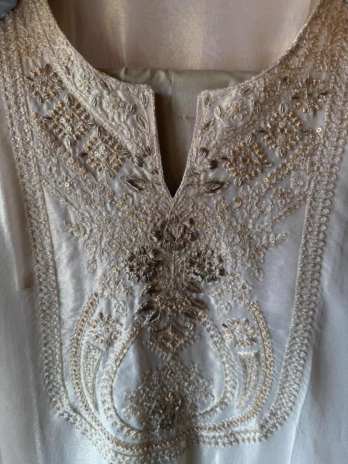 Shimmer organza Unstitched Shirt