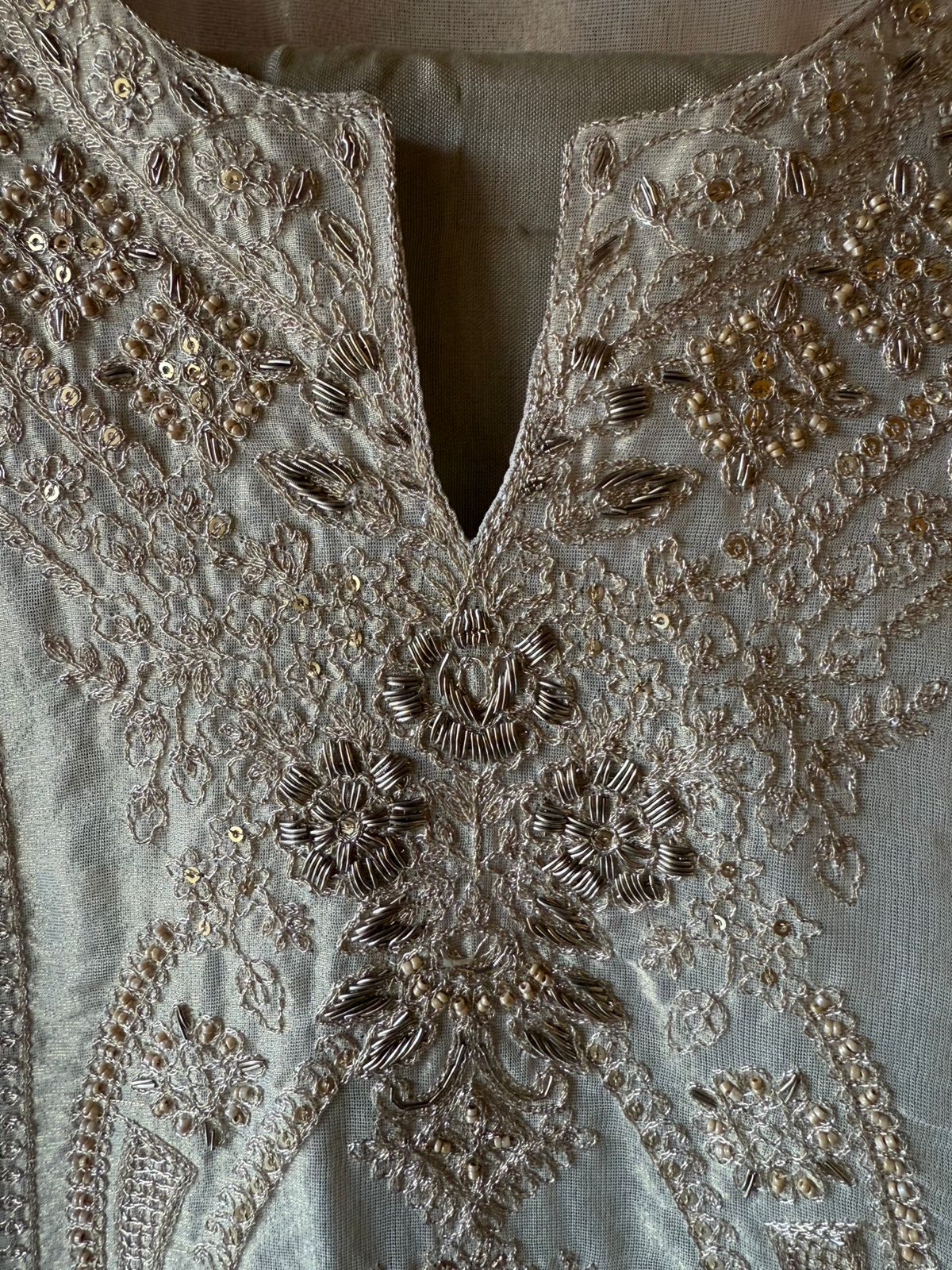 Shimmer organza Unstitched Shirt