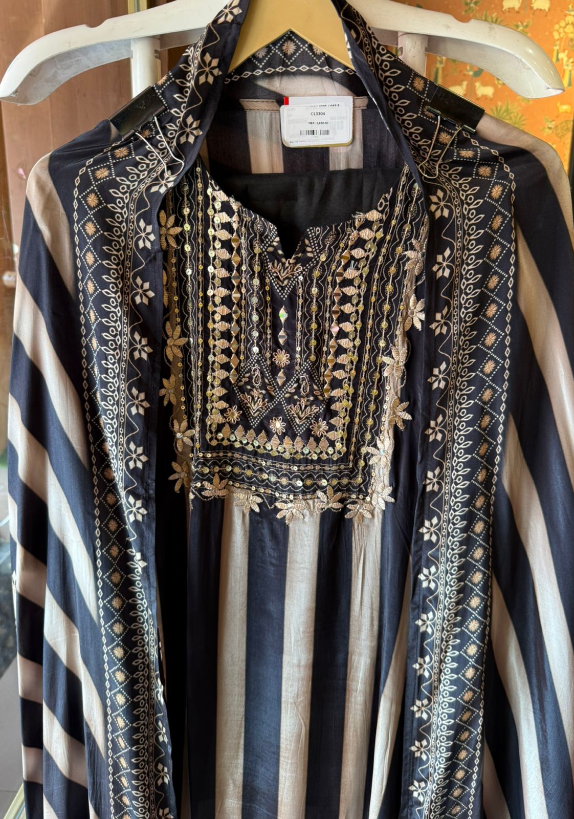 Pure crepe striped Shirt