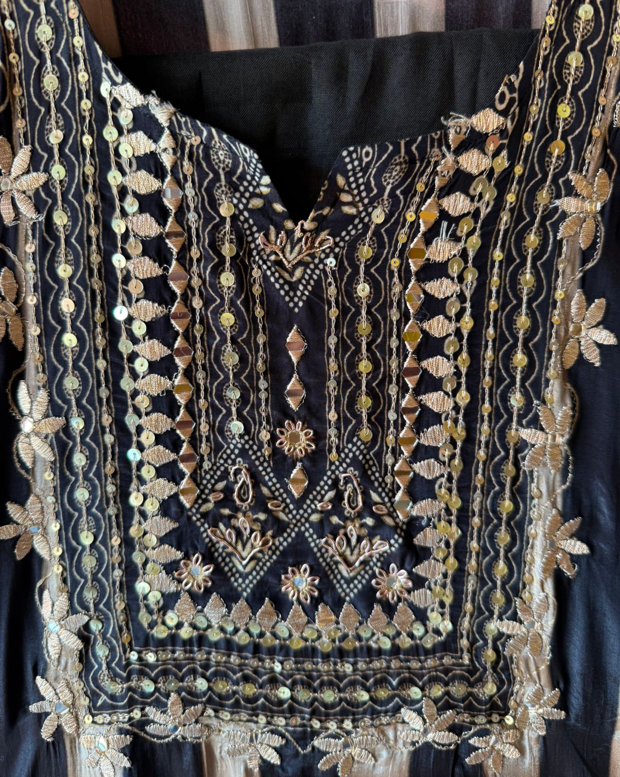 Pure crepe striped Shirt