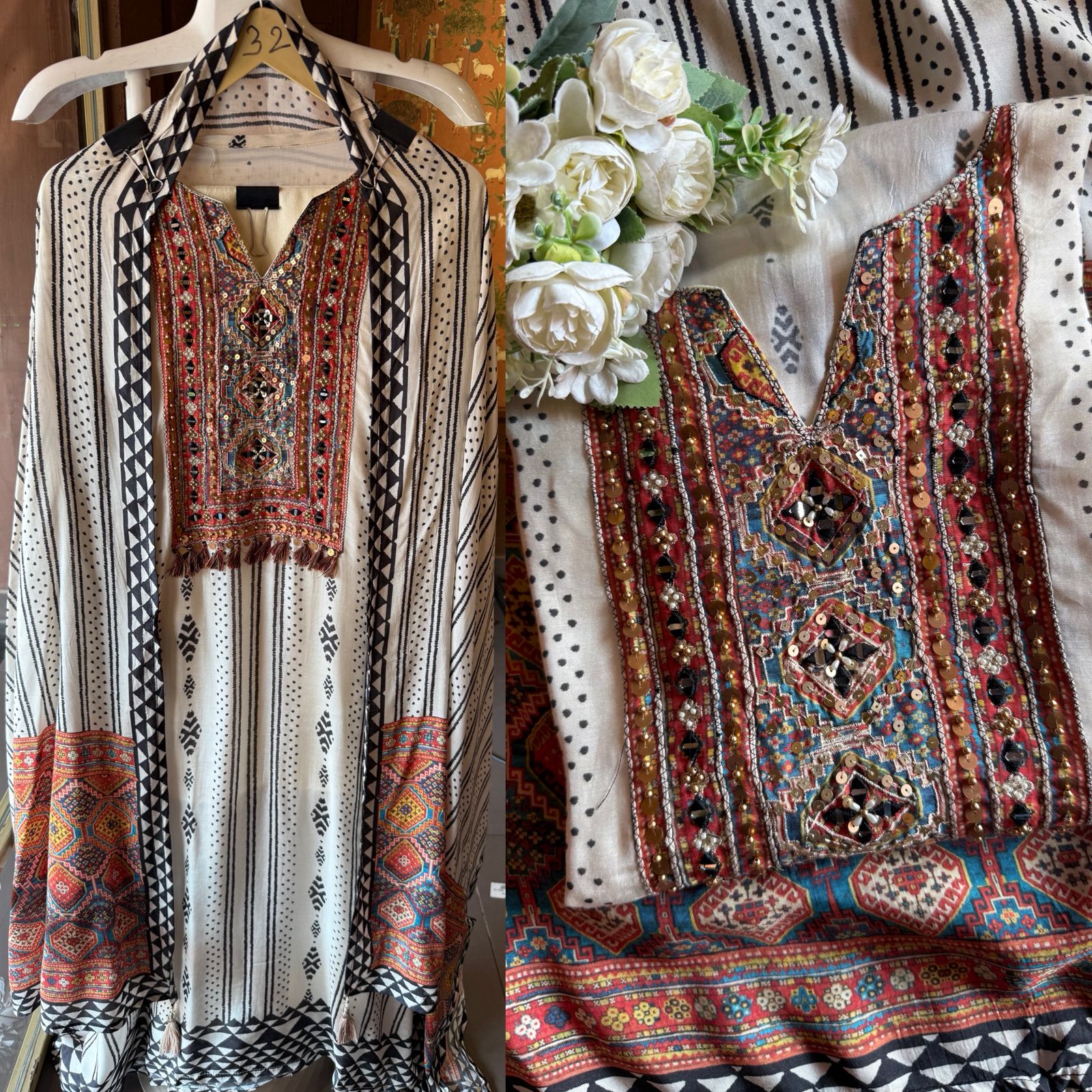 Pure muslin digital printed unstitched suit