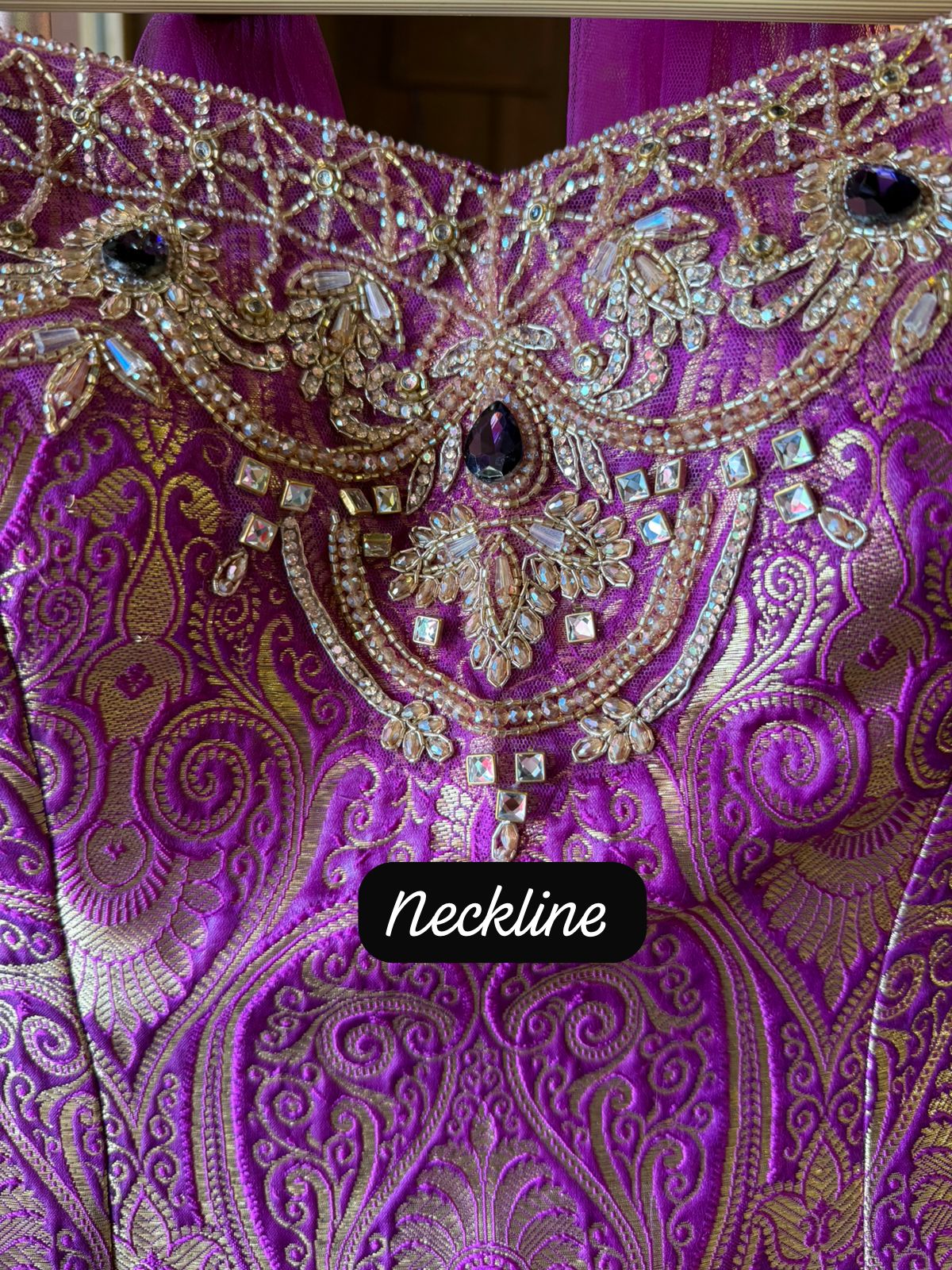 Indo-western set with a peplum-style top and flared gharara’s