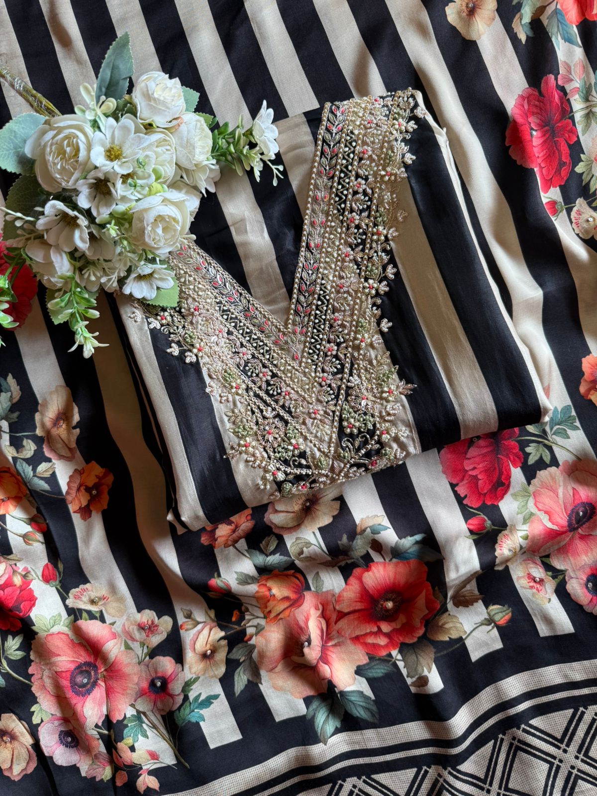 Beautifully detailed embroidered suit