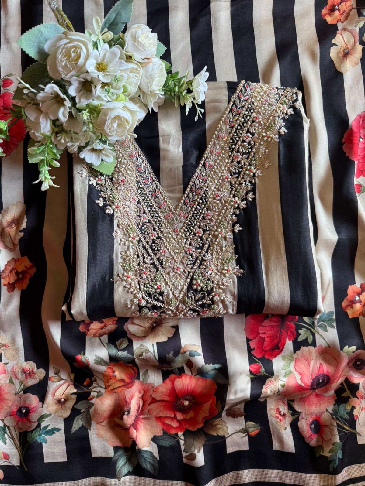 Beautifully detailed embroidered suit