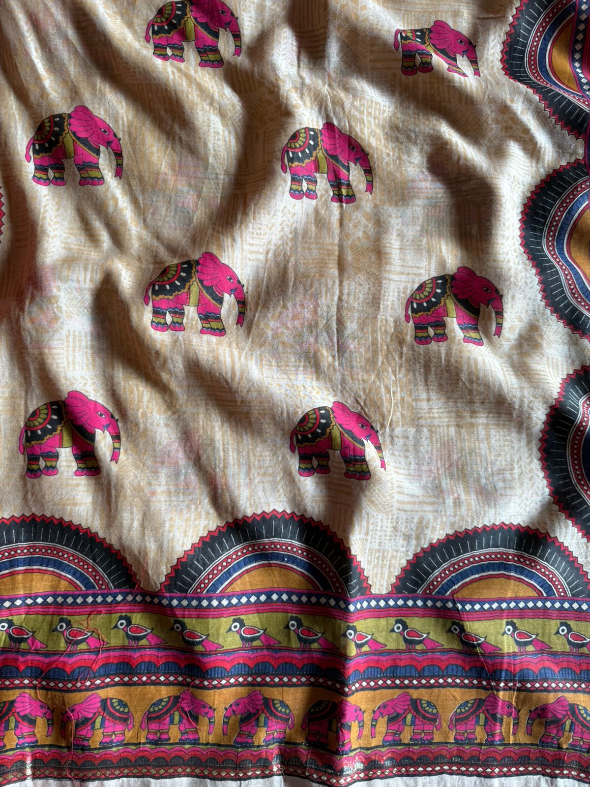 Pure MAHESHWARI SILK suit