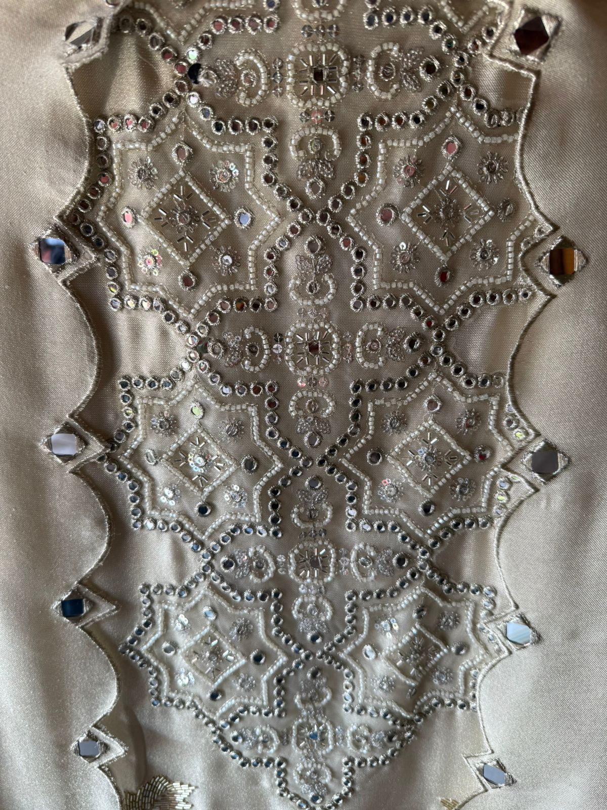 Heavily embellished fabric Suit