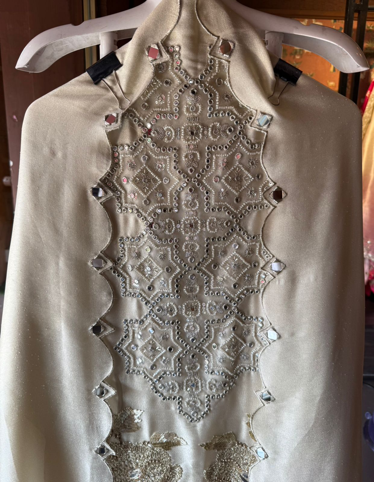 Heavily embellished fabric Suit