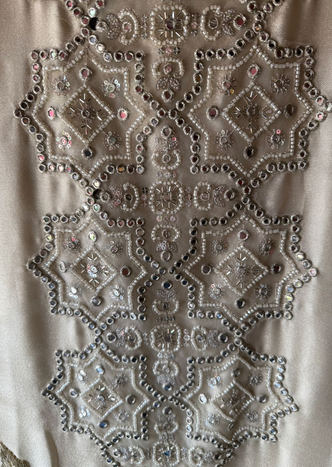 Heavily embellished fabric Suit