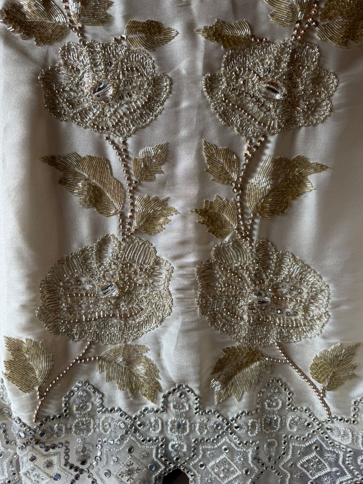 Heavily embellished fabric Suit