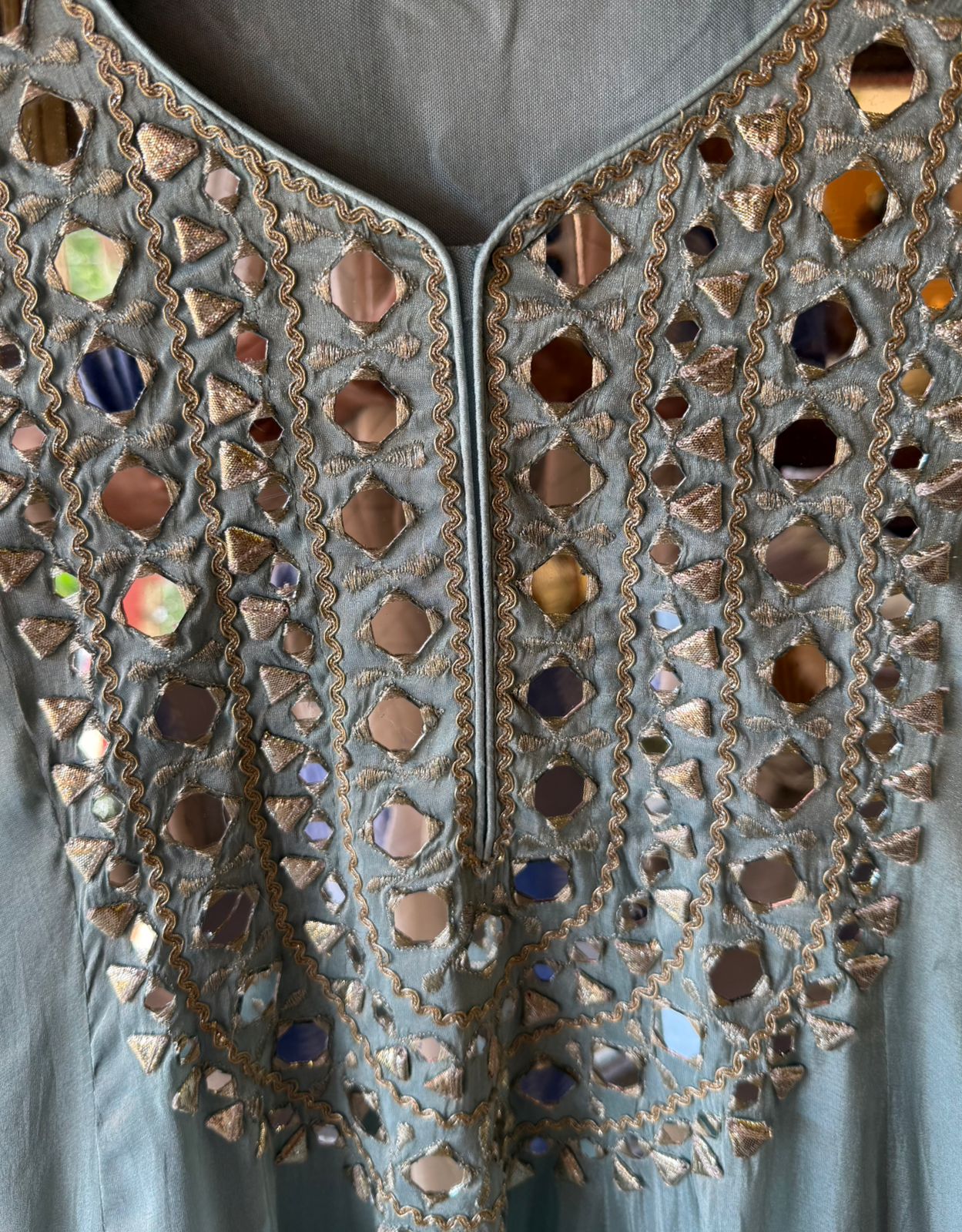 Shimmer Stitched anarkali set