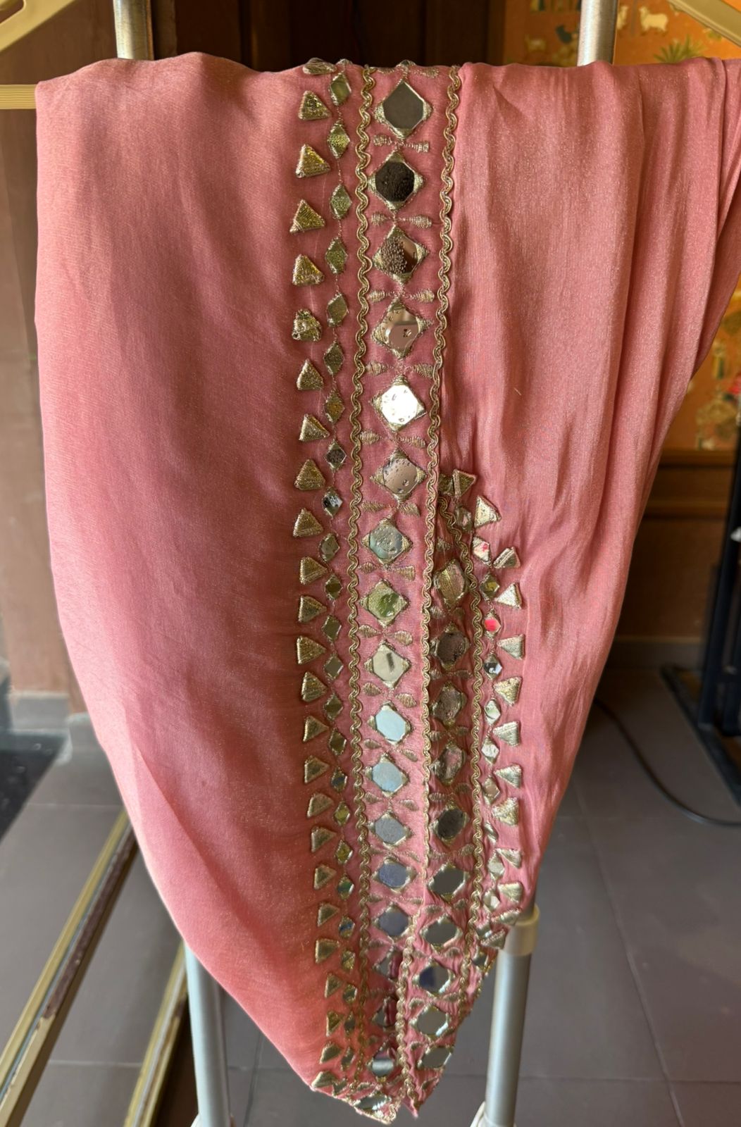 Shimmer Stitched anarkali set