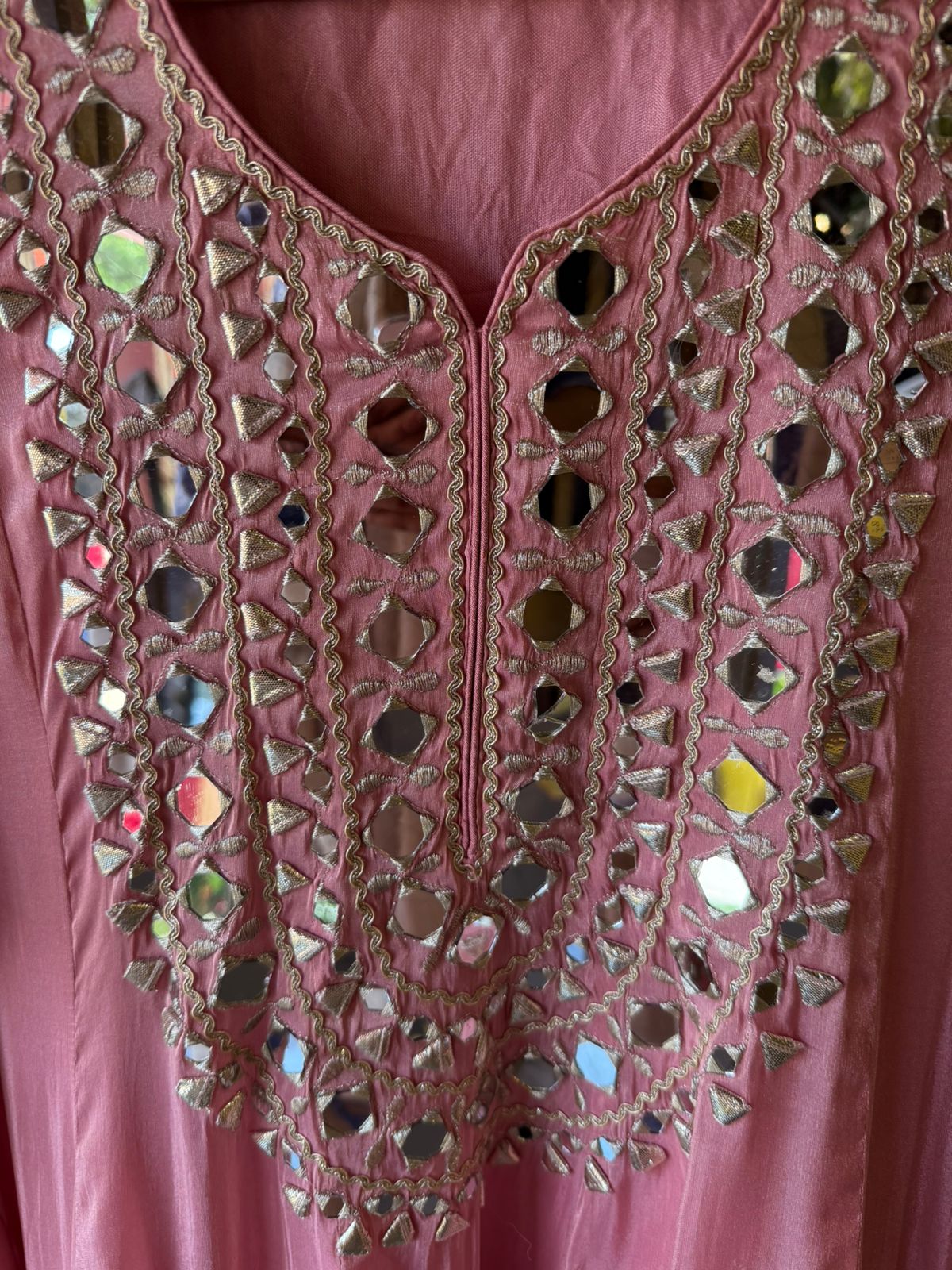 Shimmer Stitched anarkali set