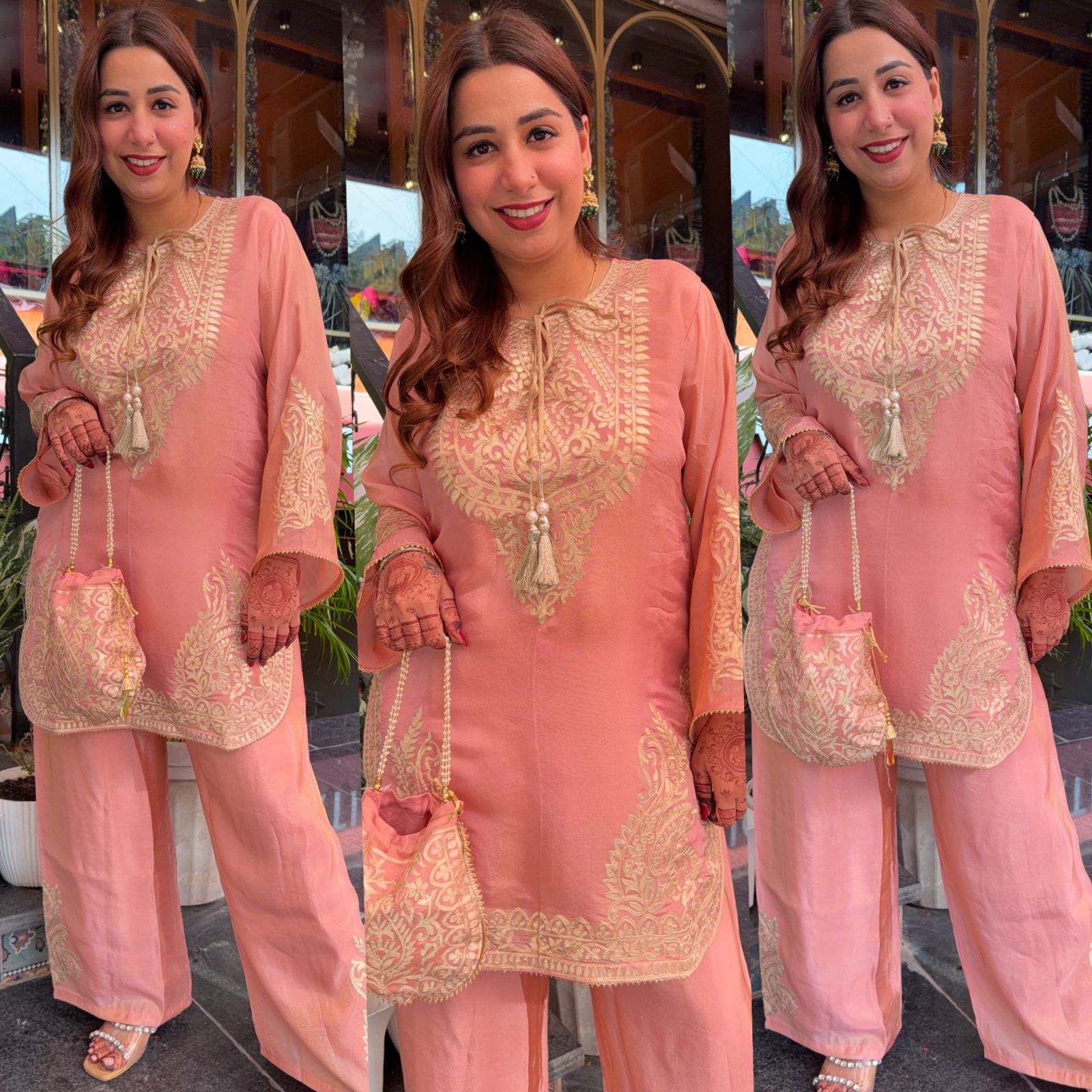 Shimmer tissue Long coord set