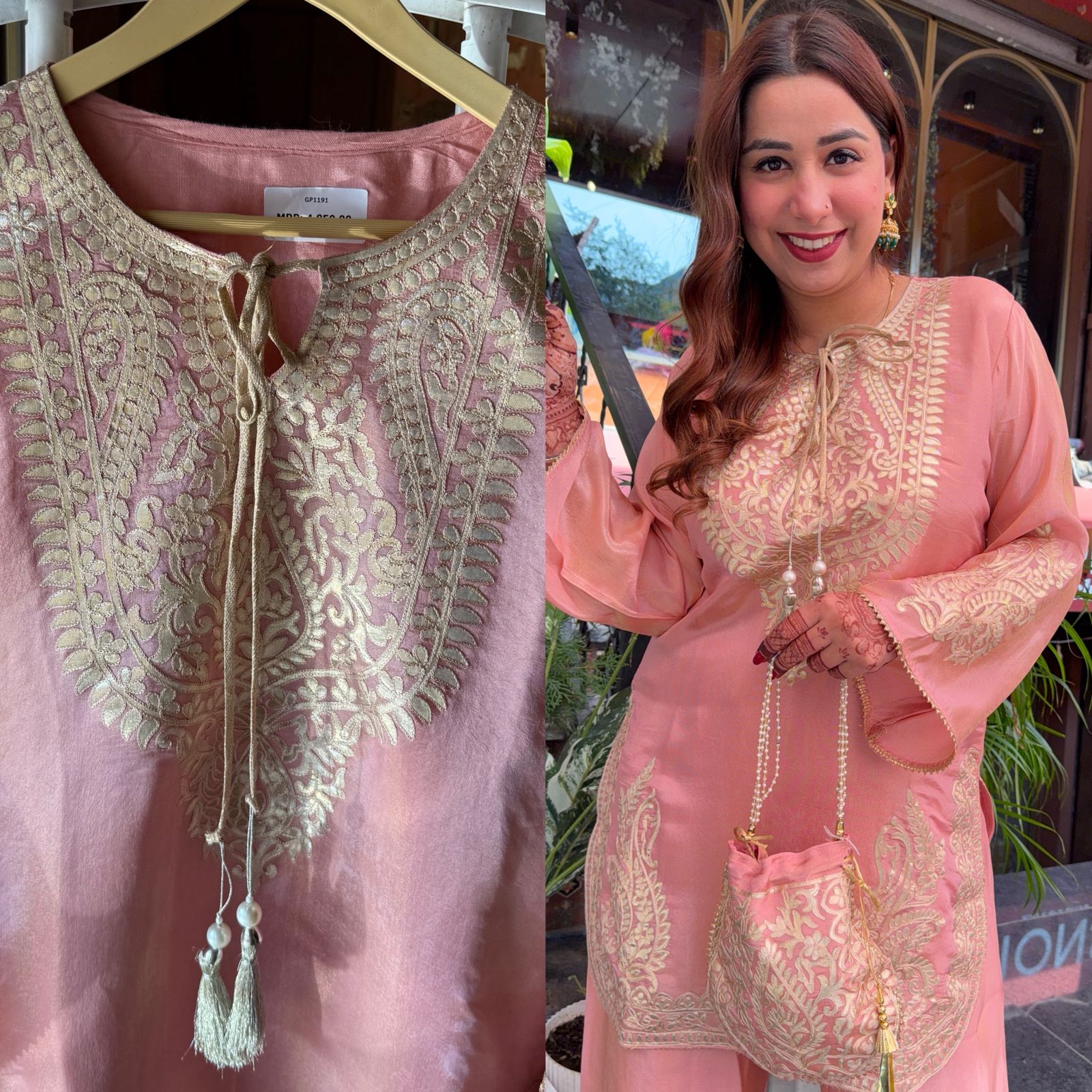 Shimmer tissue Long coord set