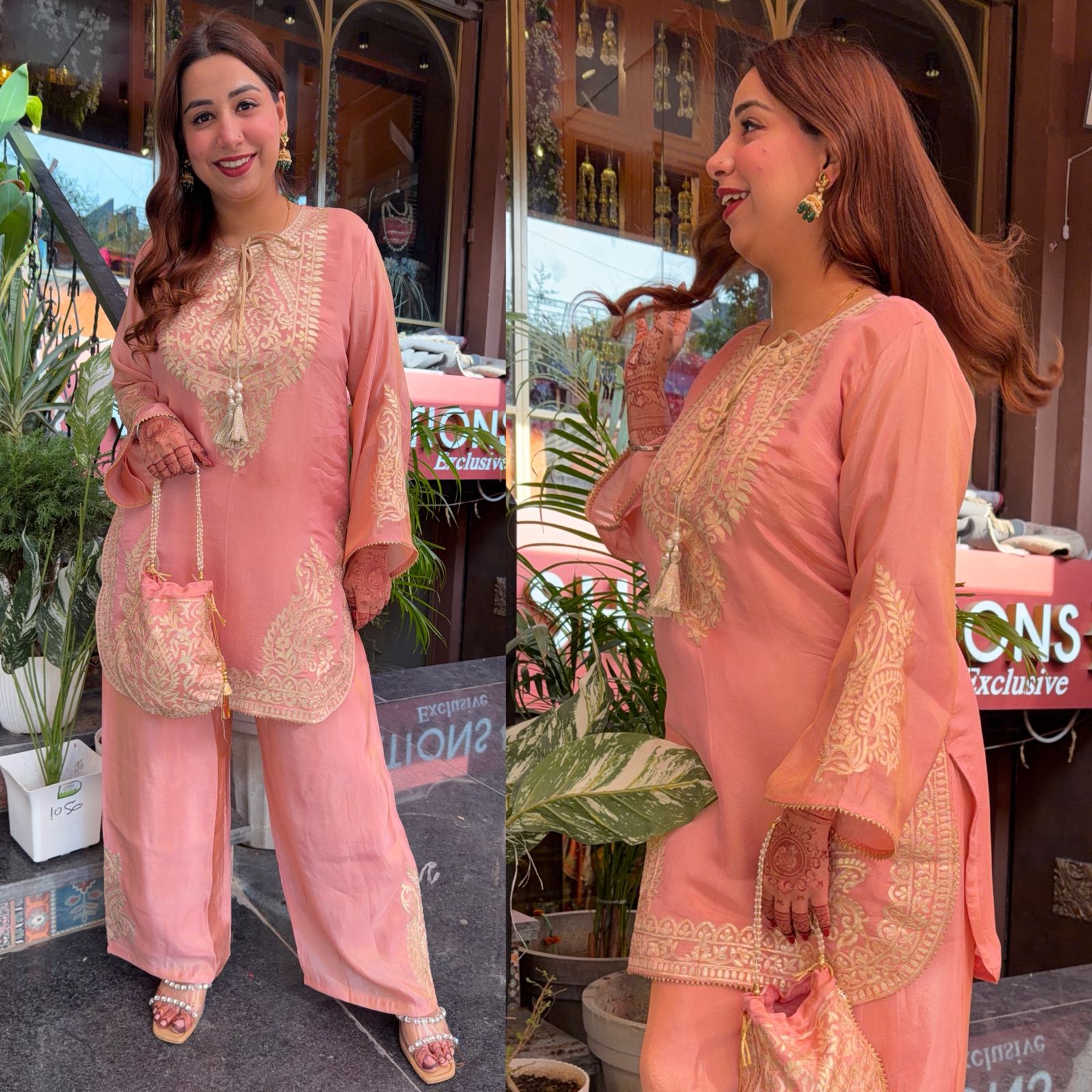 Shimmer tissue Long coord set