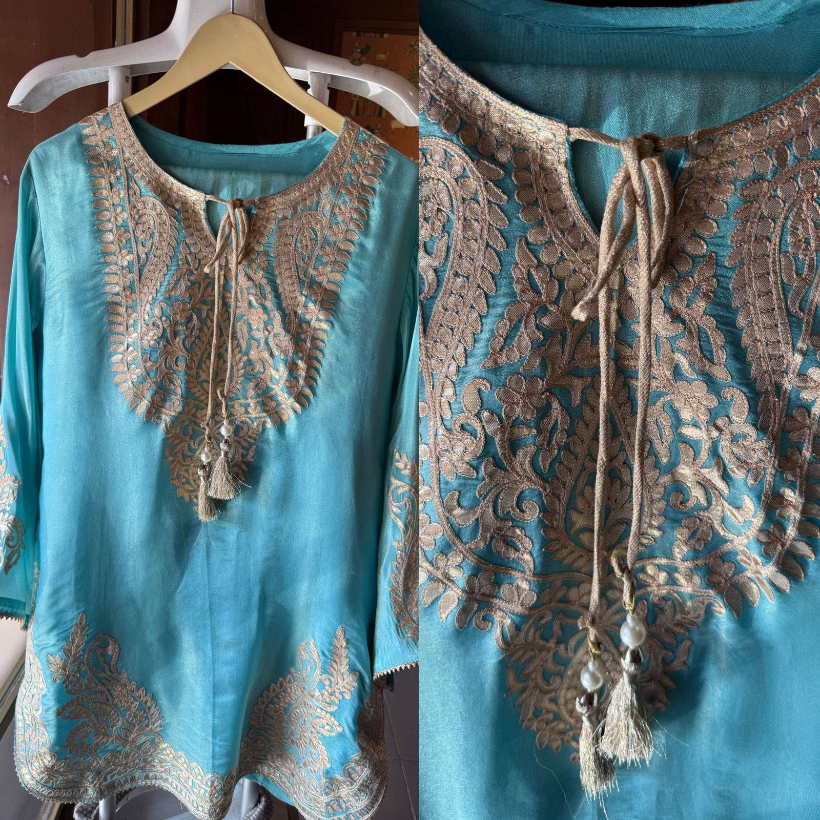 Shimmer tissue Long coord set