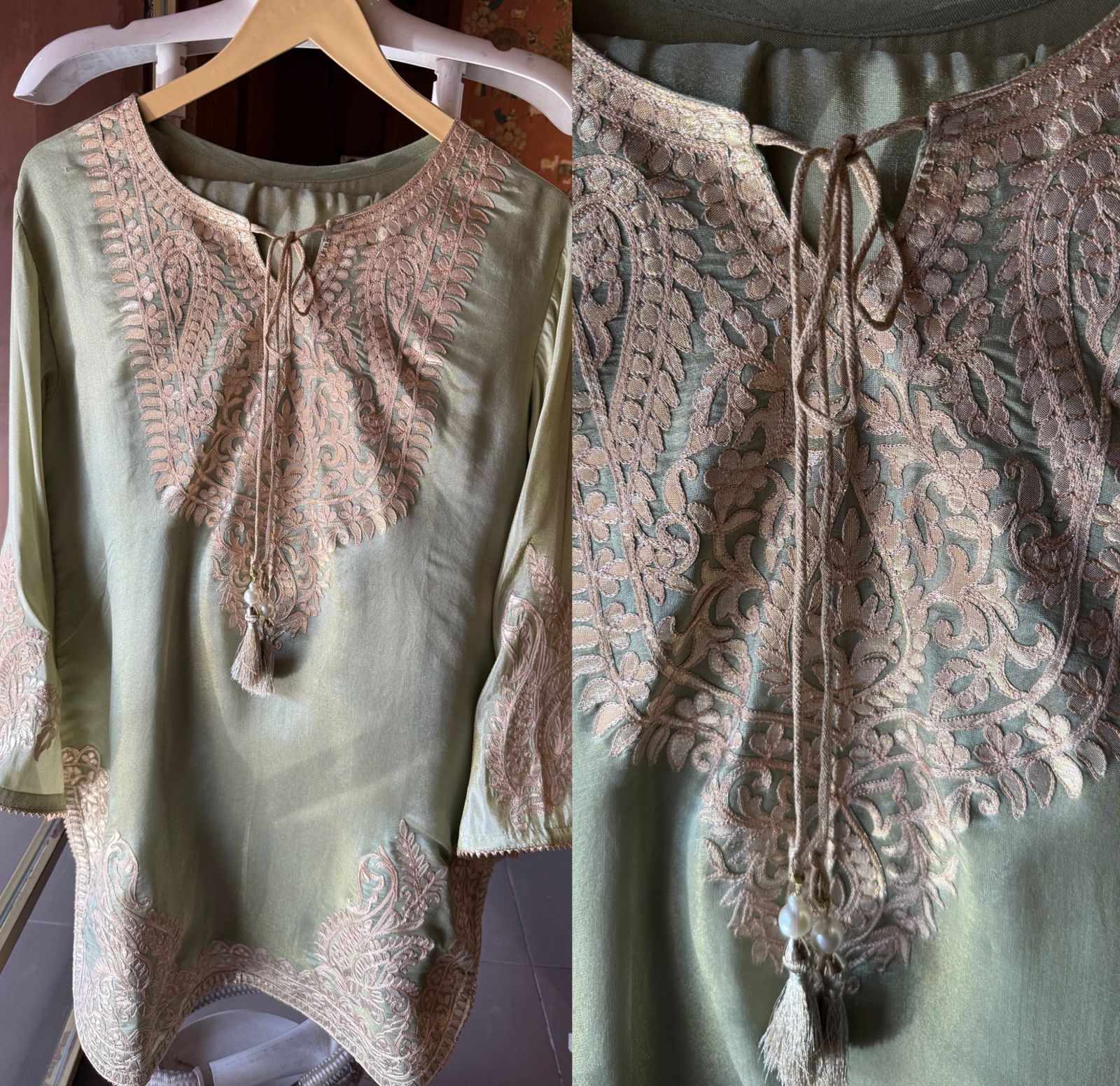 Shimmer tissue Long coord set