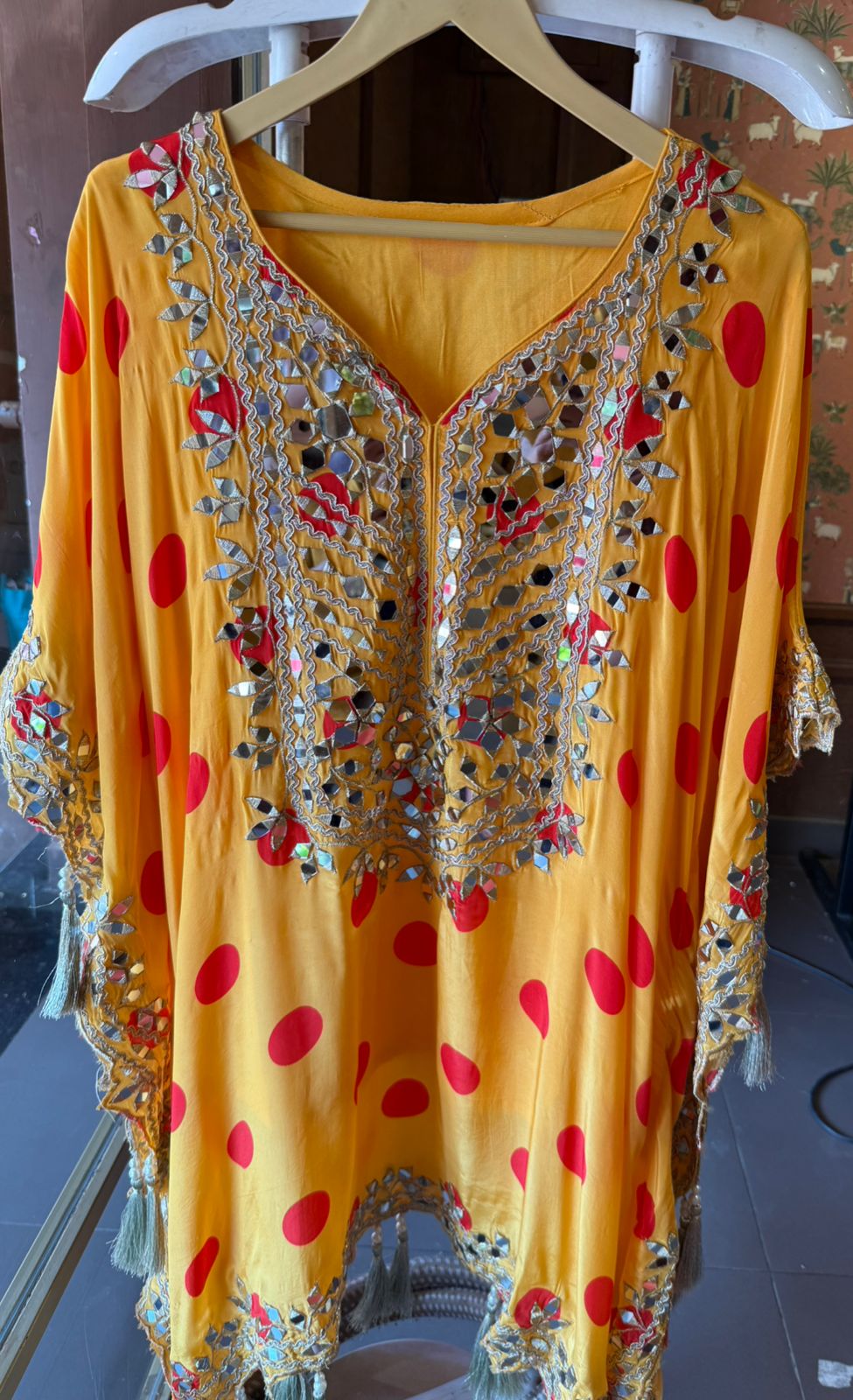 POLKA DOTS KAAFTAN SET