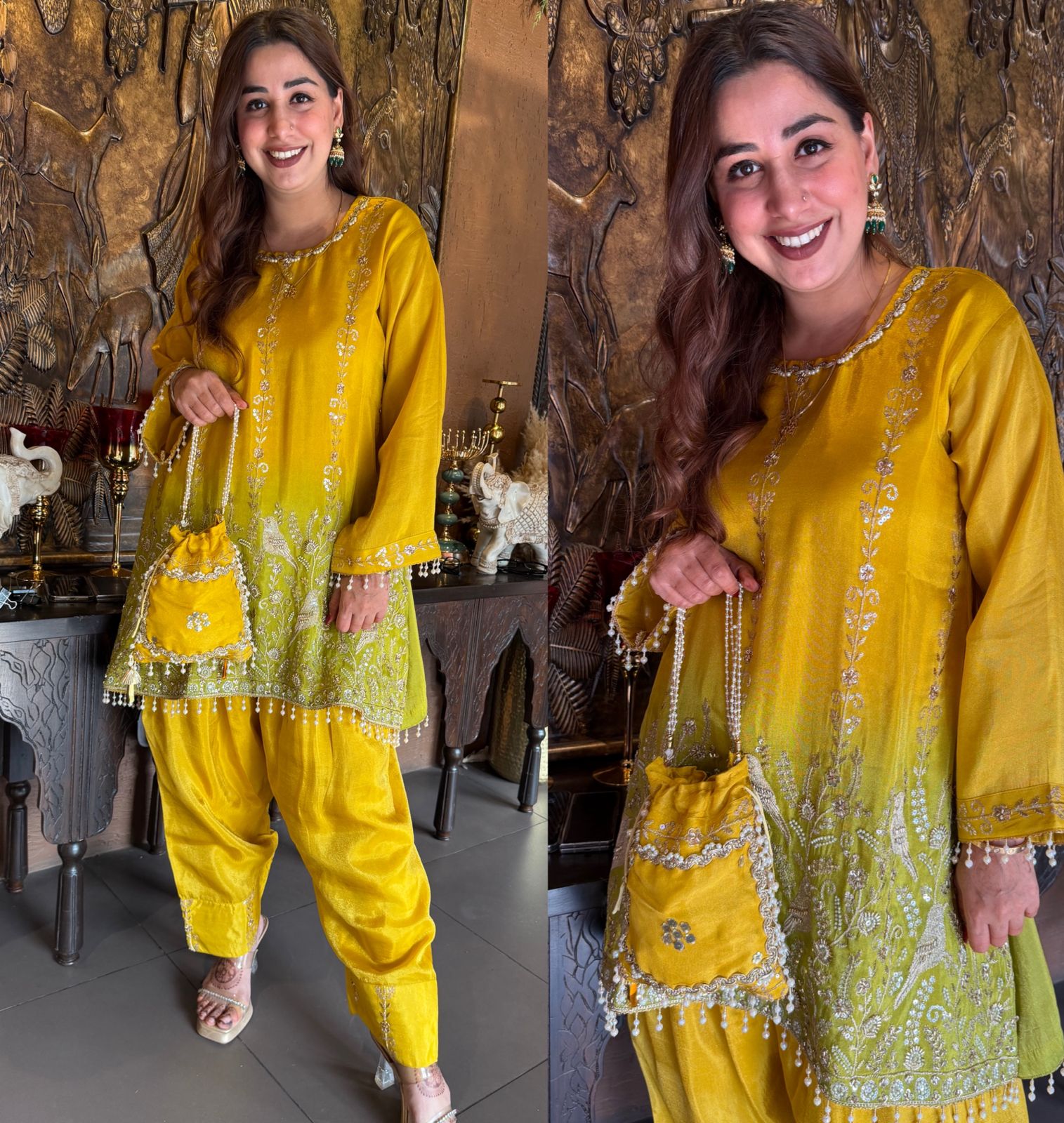 Ombré shaded Stitched Shirt