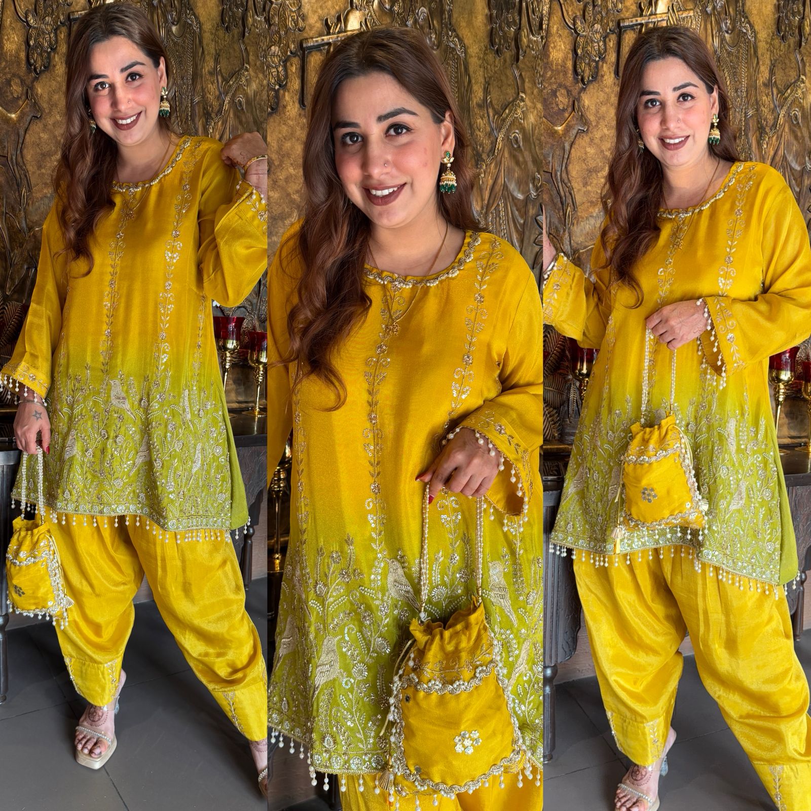 Ombré shaded Stitched Shirt