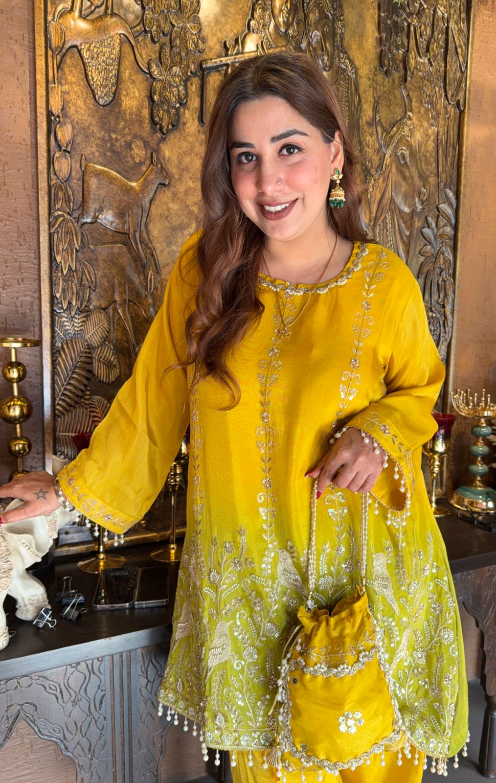 Ombré shaded Stitched Shirt